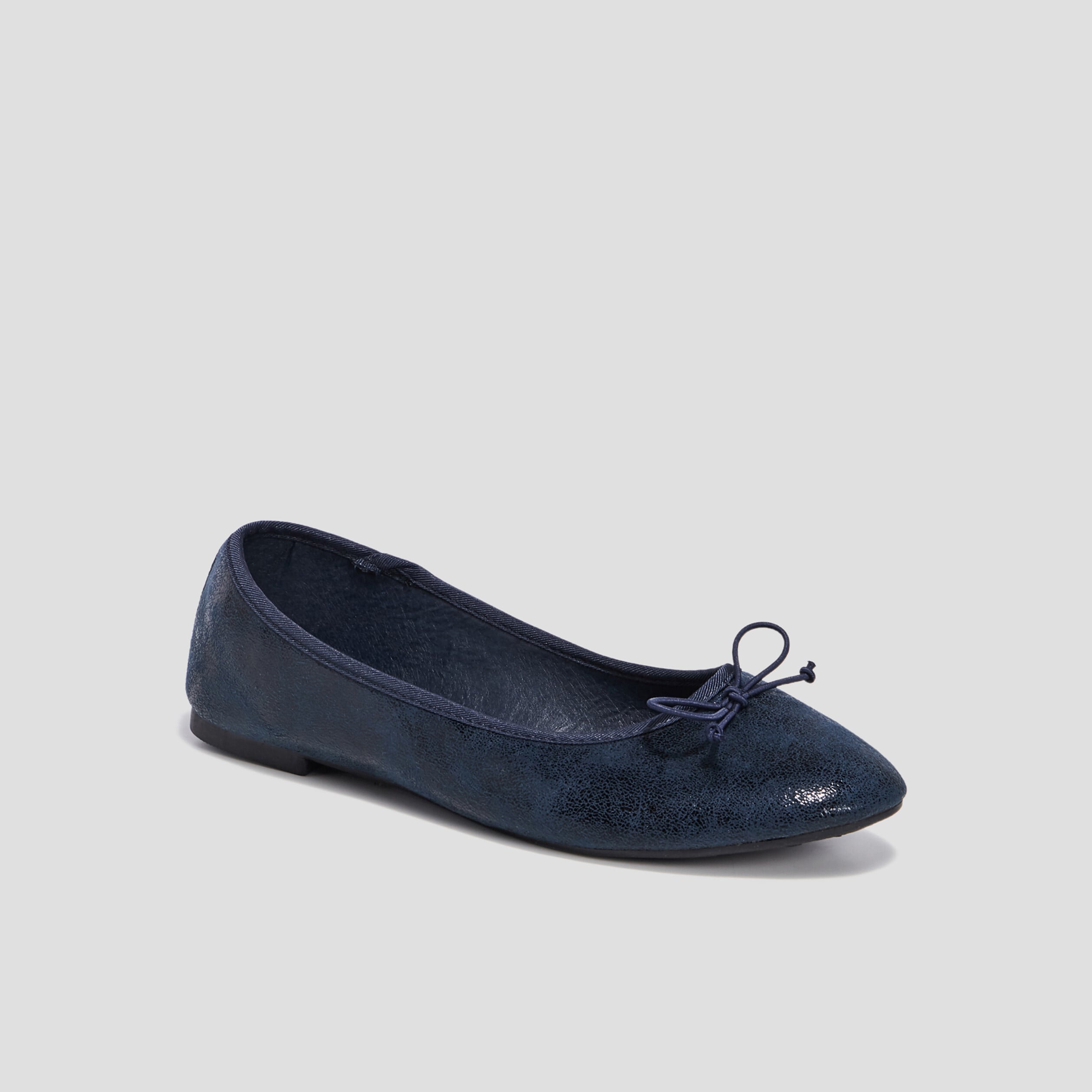 Ballerines plates iris&eacute;es bleu femme