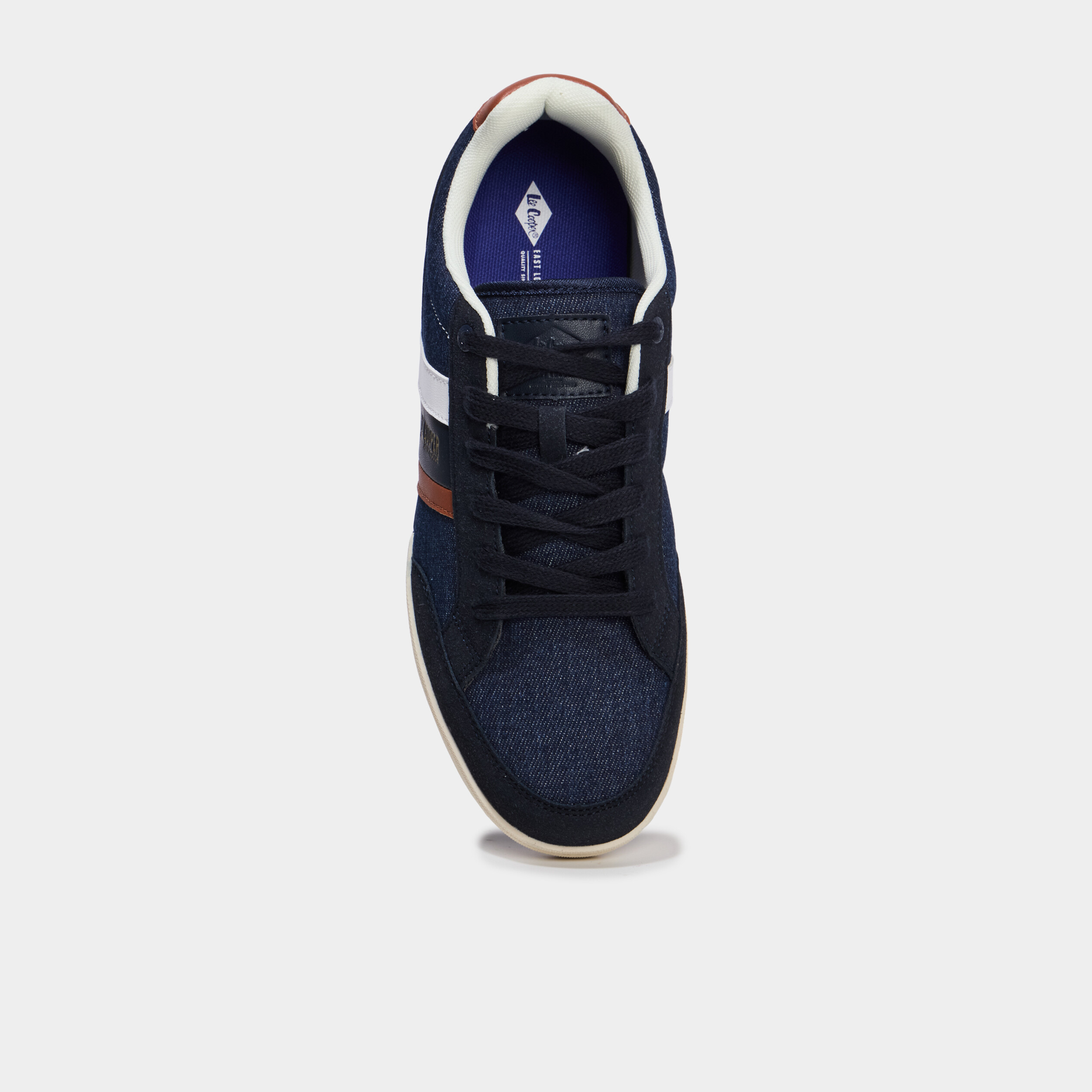 Tennis basses en toile Lee Cooper bleu marine homme