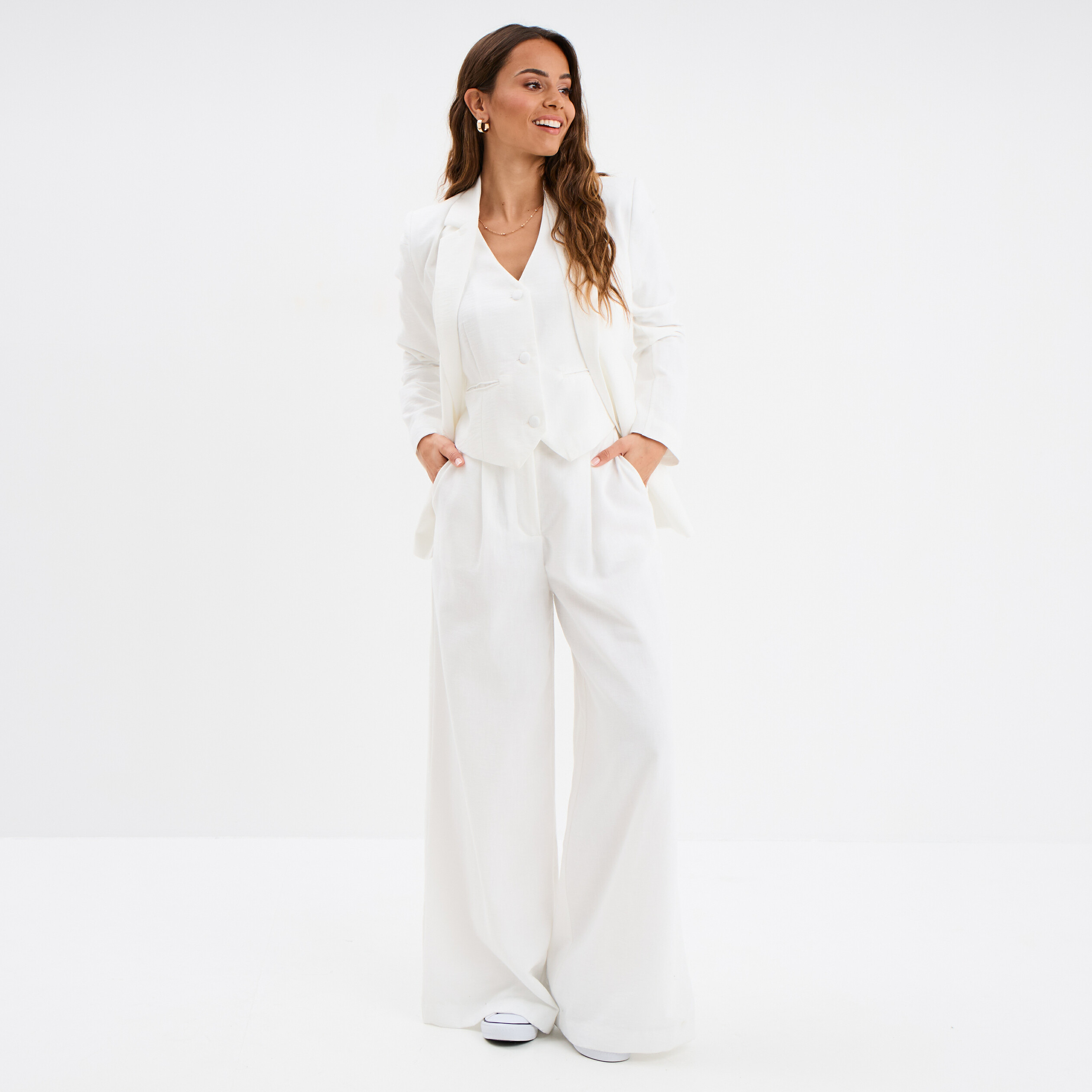 veston sans manches blanc femme Veston sans manches blanc femme