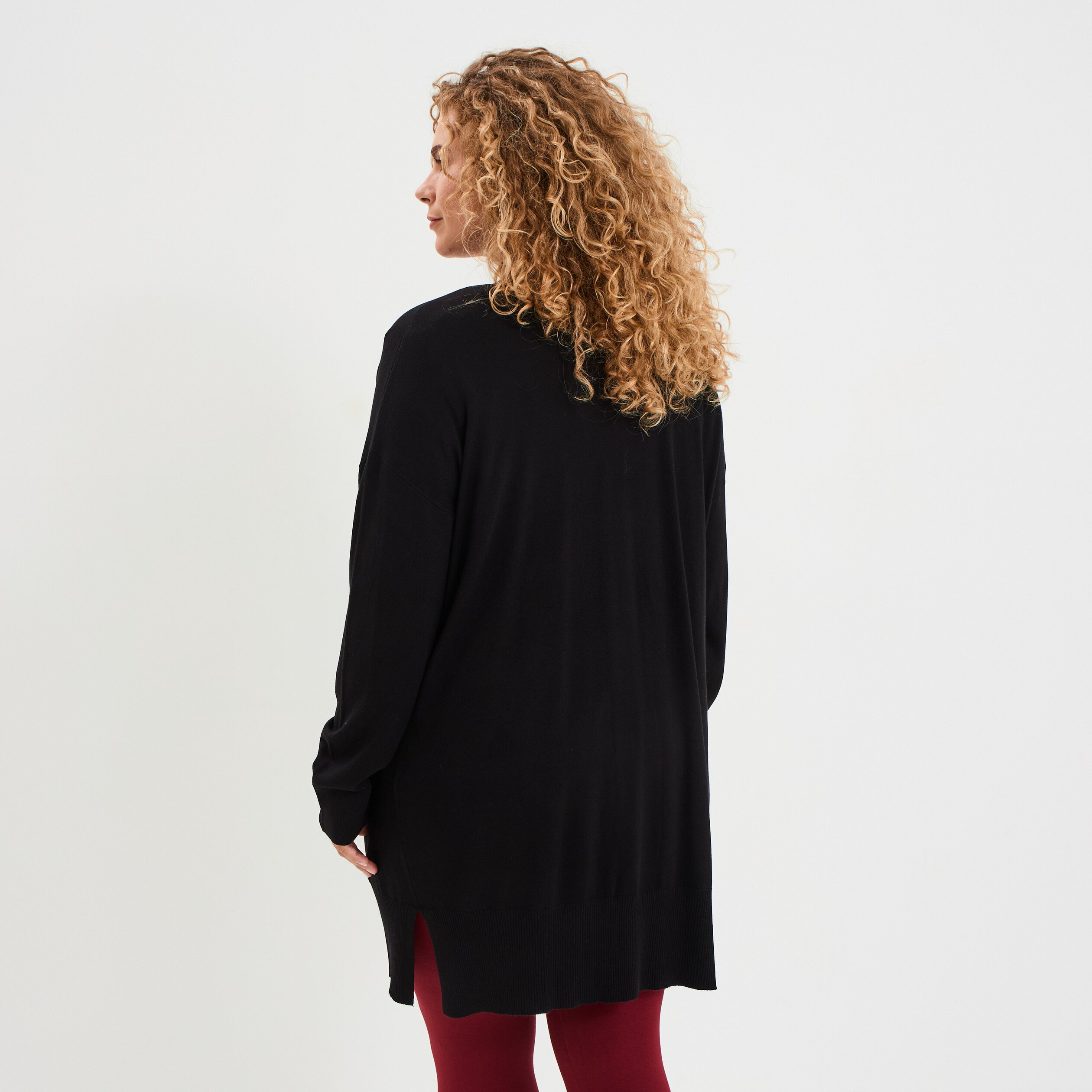 gilet long avec poches noir femmegt Gilet long avec poches noir femme grande taille