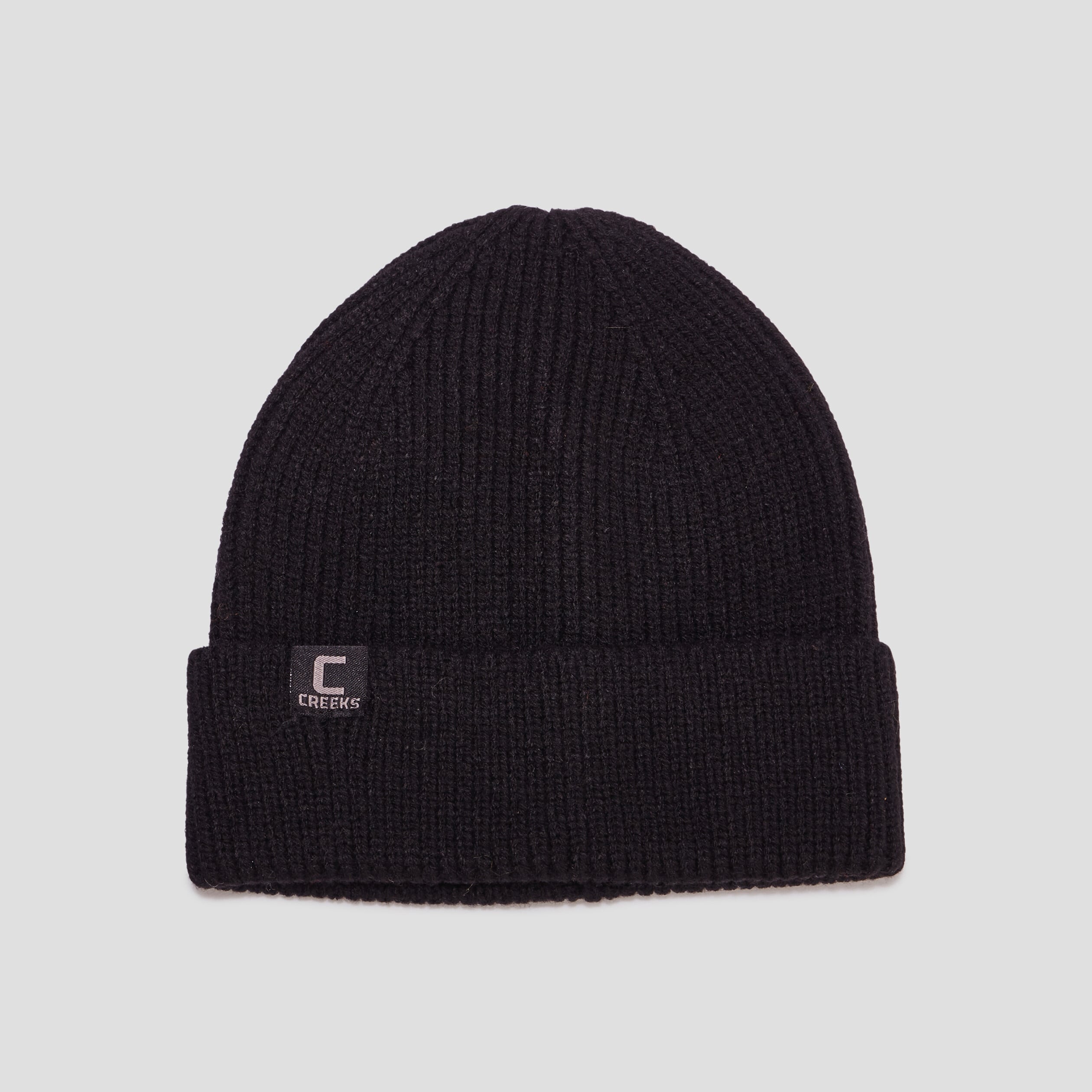 Bonnet tricot&eacute; noir mixte