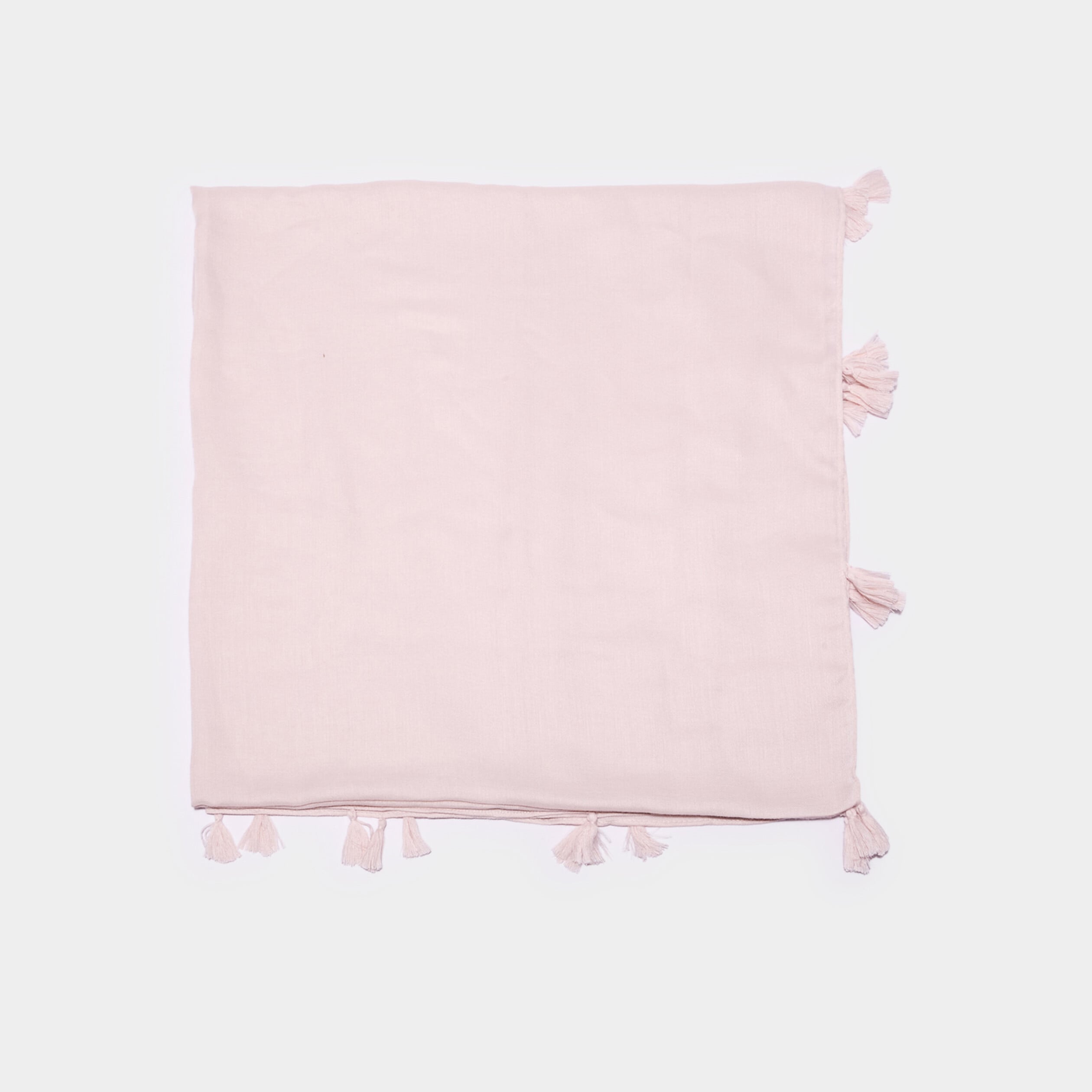 Foulard &agrave; pompons sable femme