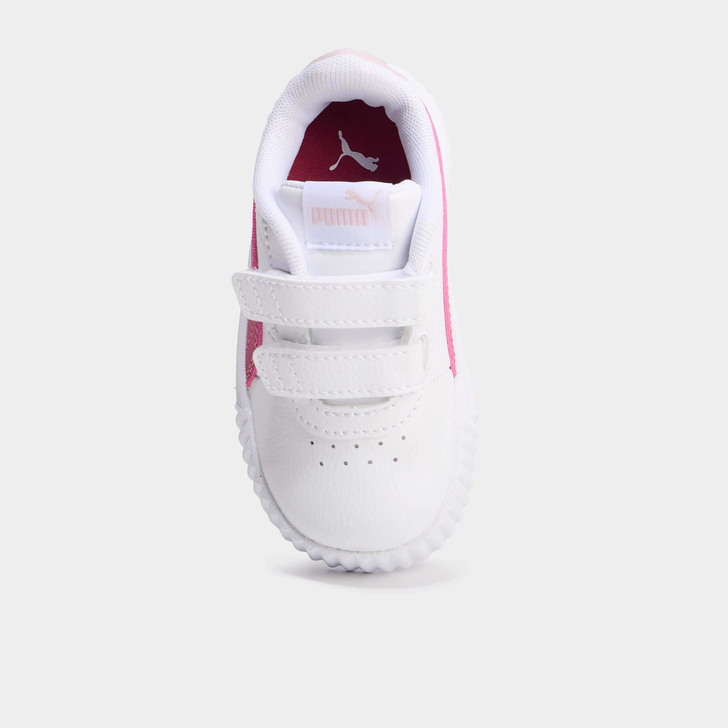 tennis basses a scratchs puma carina blanc bebef Tennis basses à scratchs Puma Carina blanc bébé fille