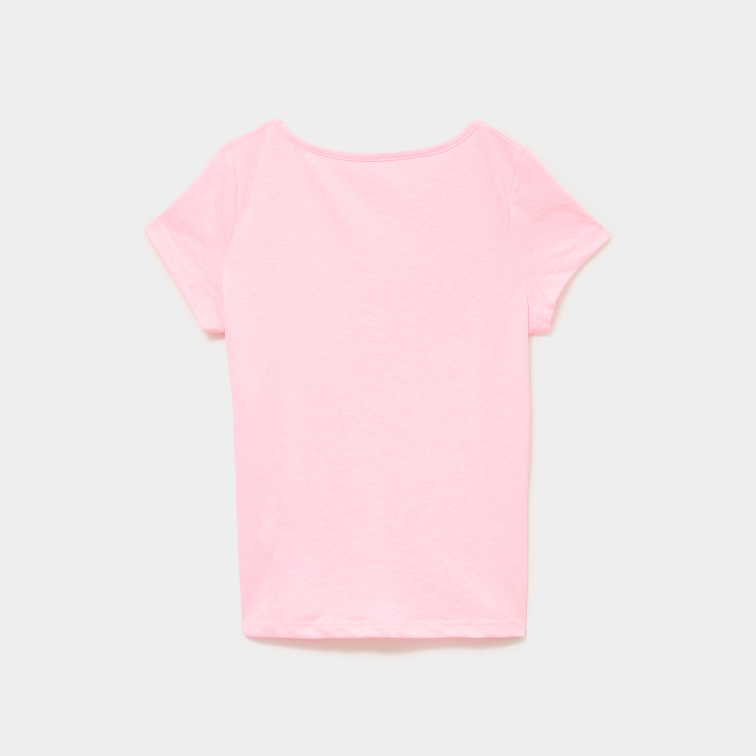 Ensemble pyjama short et t-shirt coton rose fluo fille