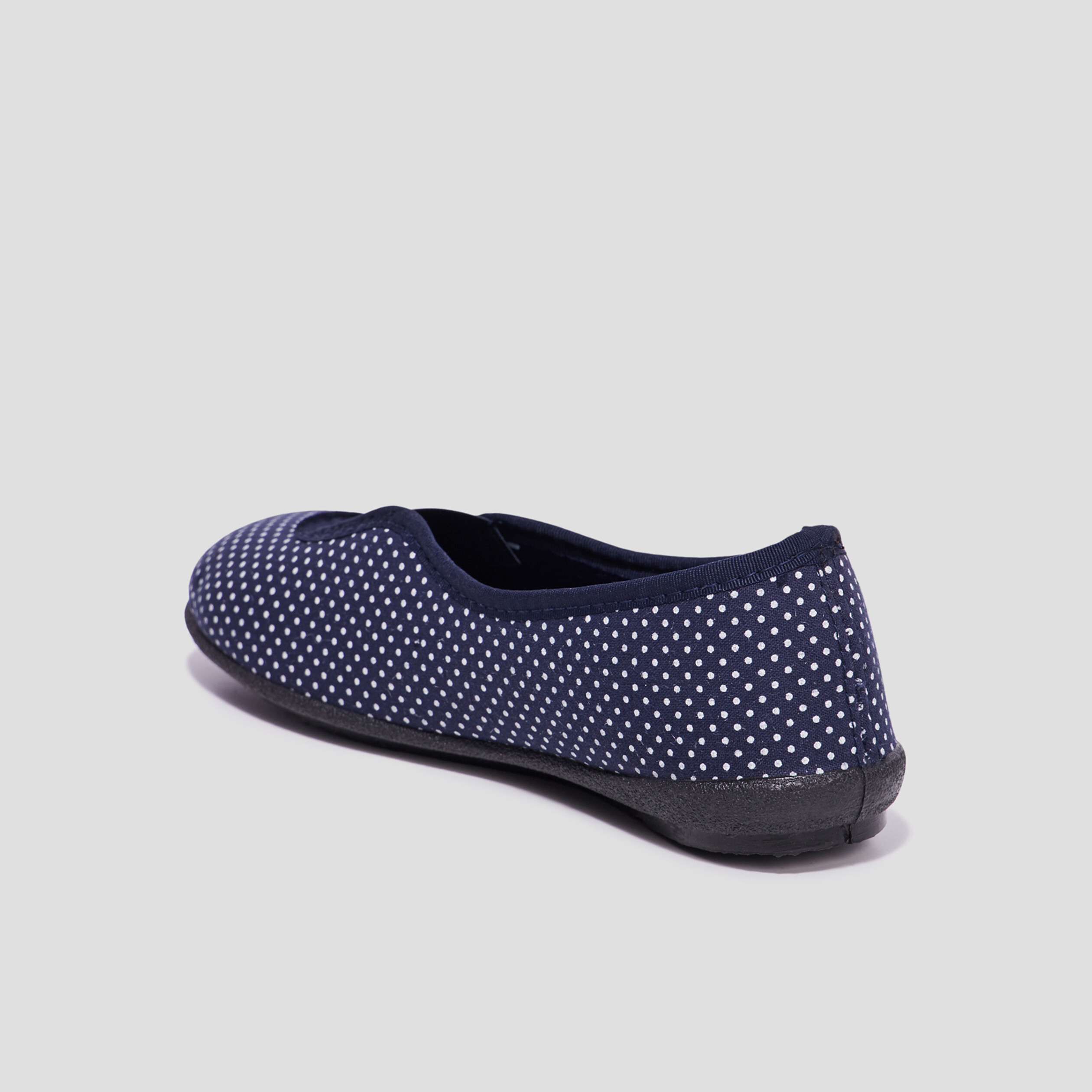 Chaussons ballerines bleu femme
