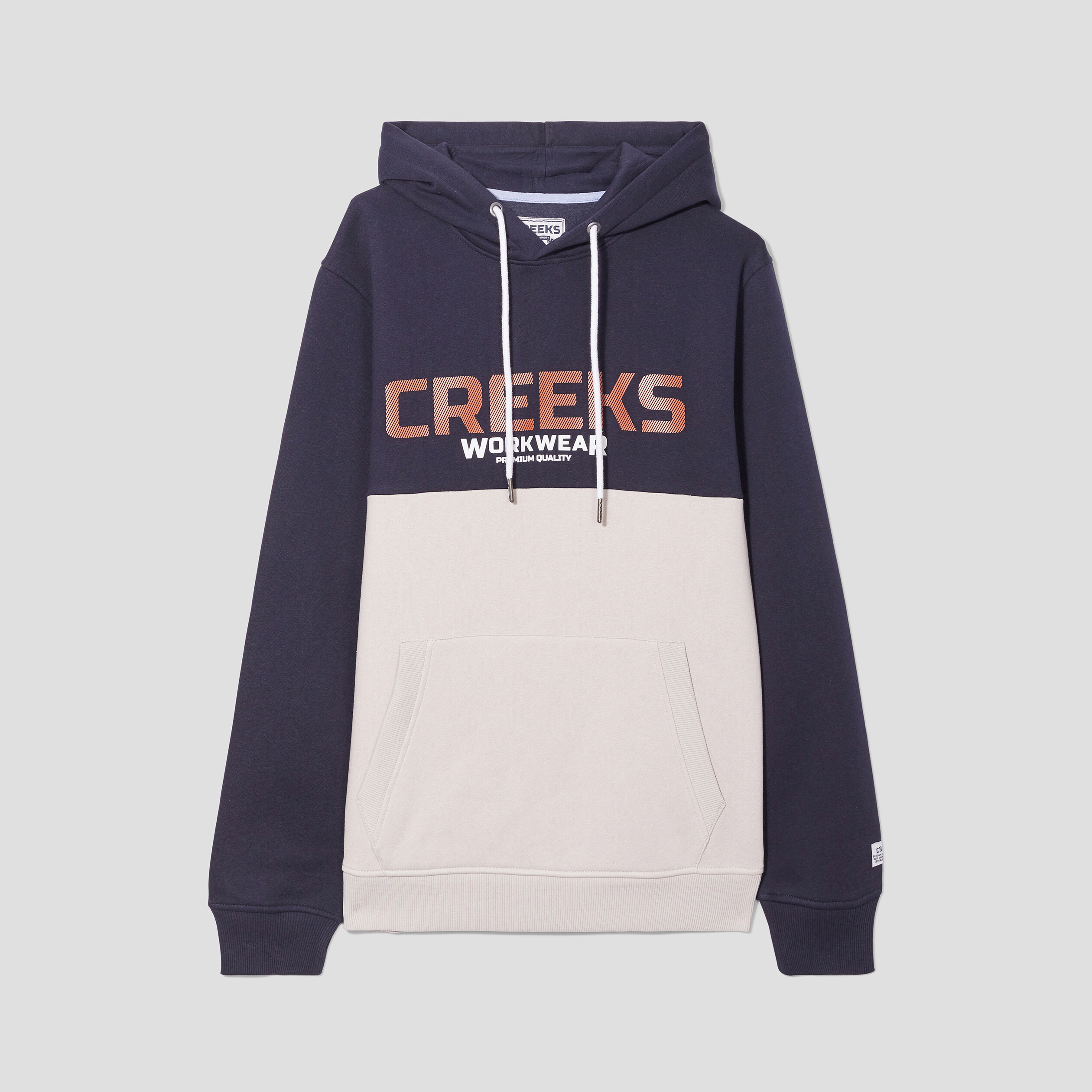 Sweat à capuche hoodie Creeks bleu foncé homme