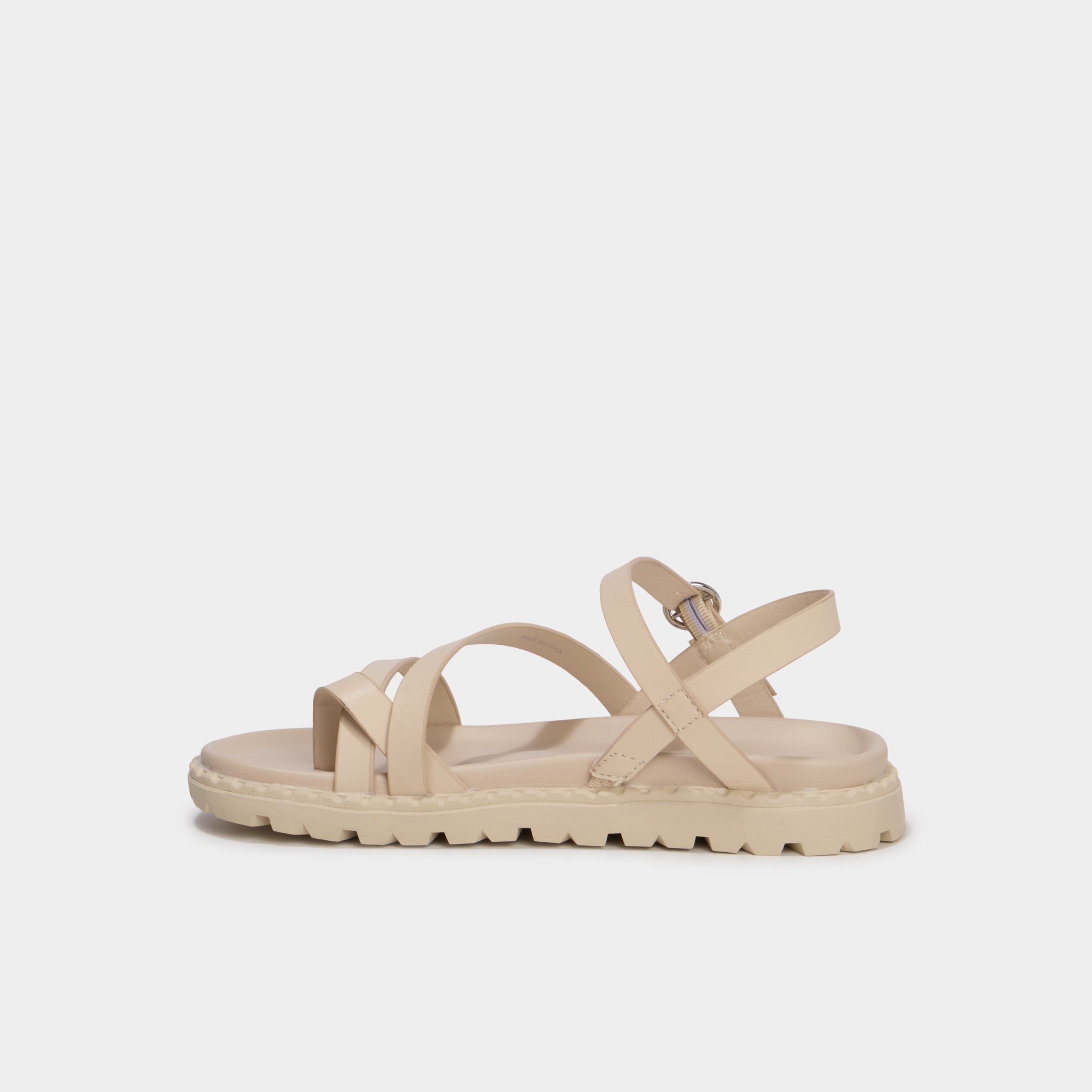 Sandales semelles &eacute;paisses blanc fille