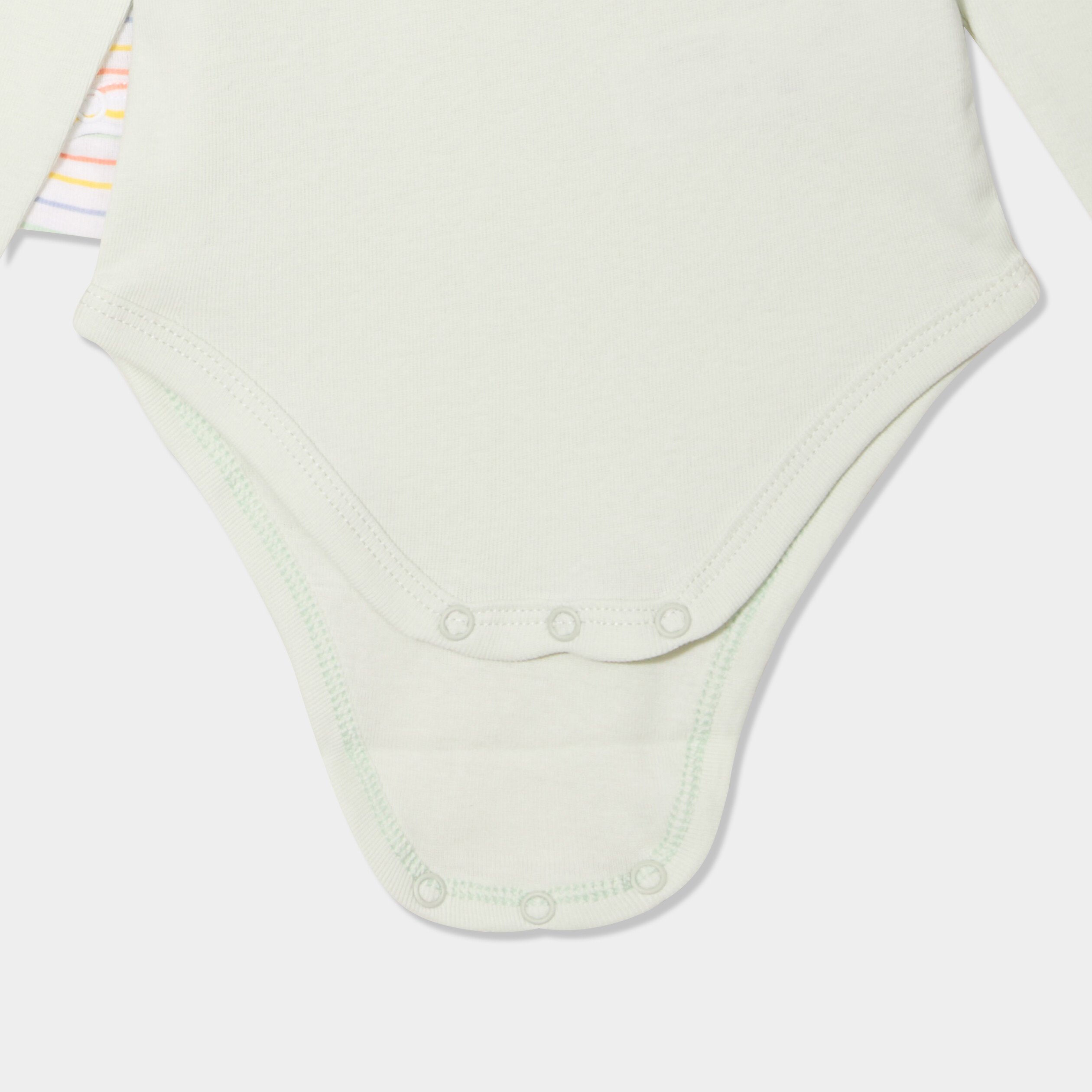 lot 3 bodies us manches longues coton vert clair bebe Lot 3 bodies US manches longues coton vert clair bébé