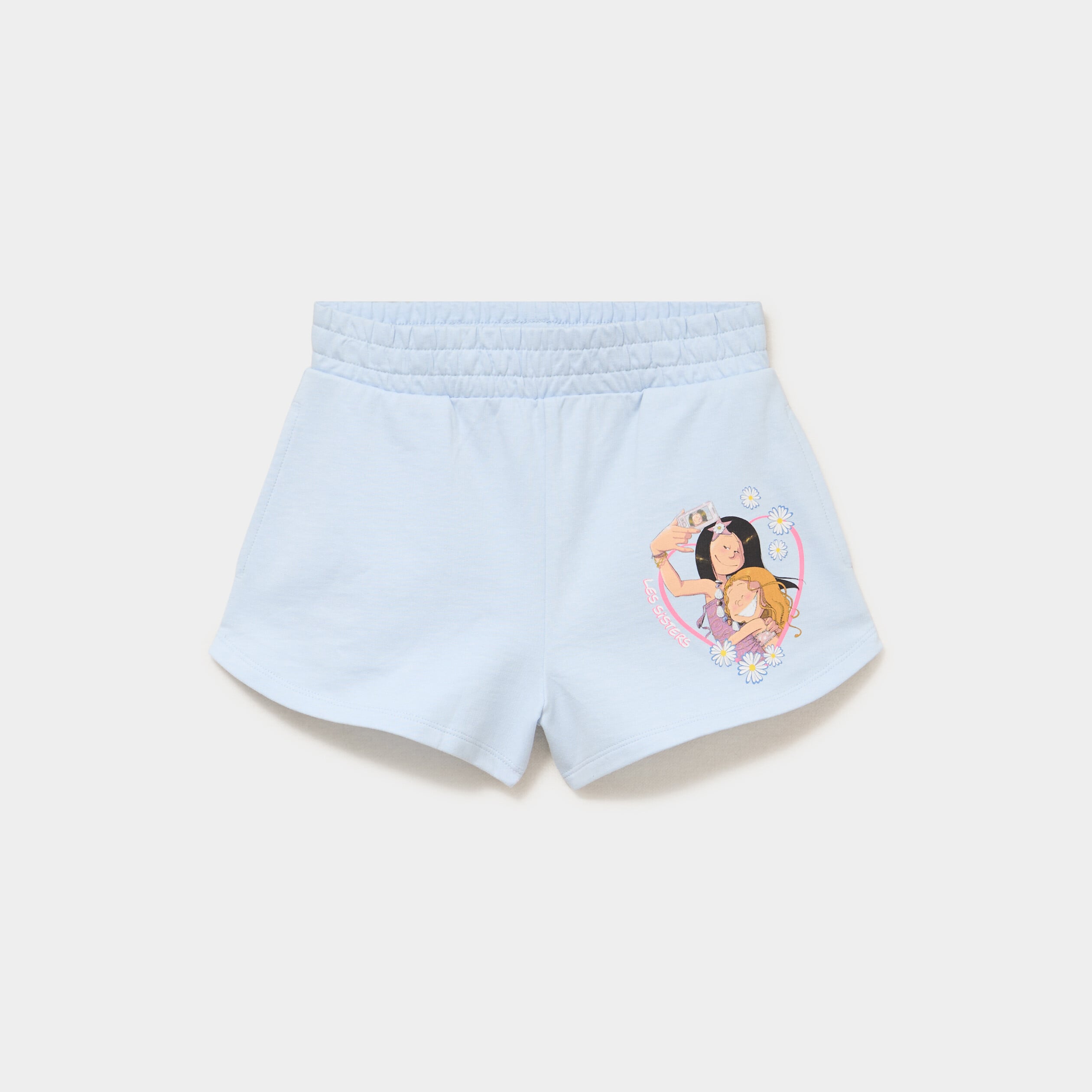 Short coton Les Sisters multicolore fille