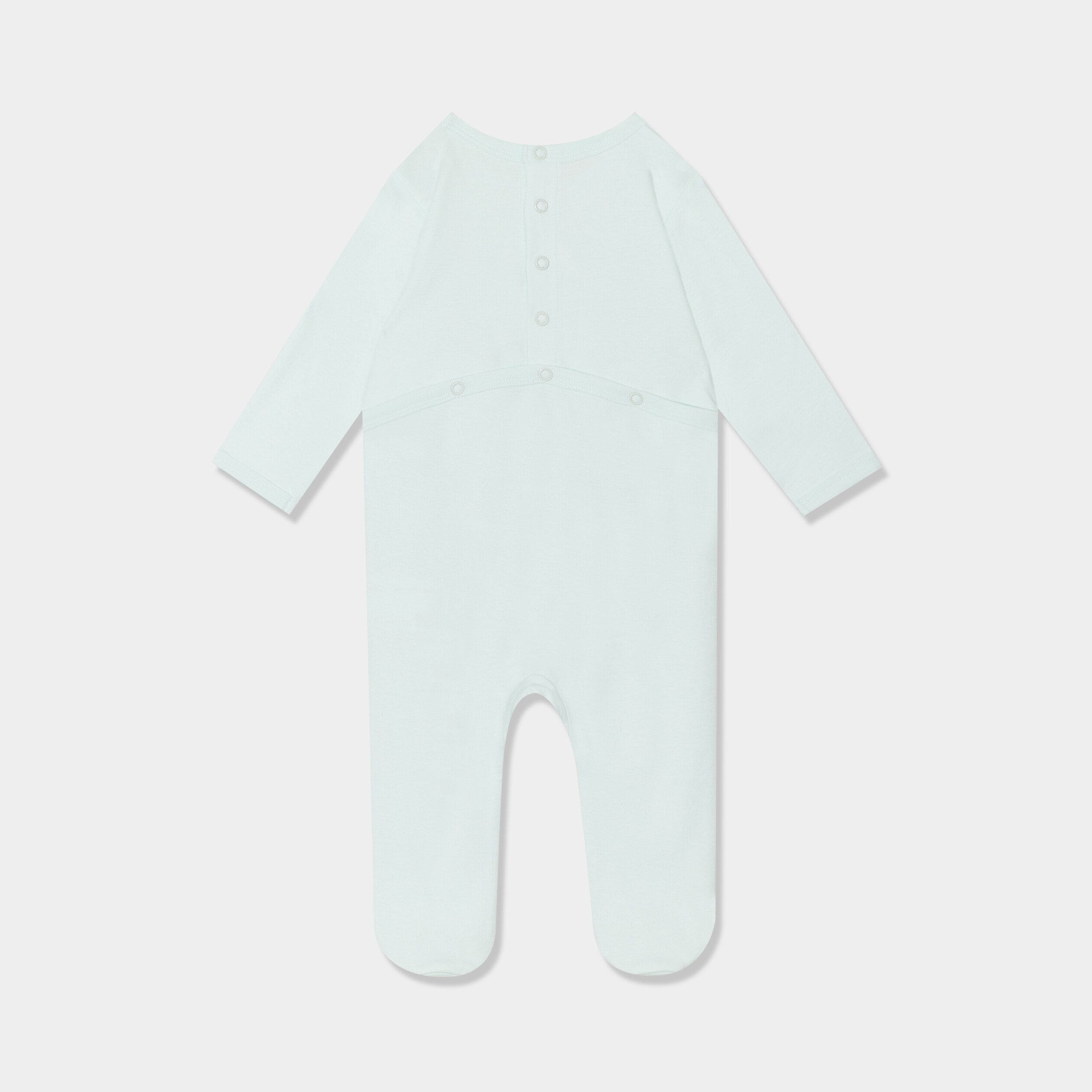 dors bien manches longues boutonne coton vert clair bebeg Dors-bien manches longues boutonné coton vert clair bébé garçon