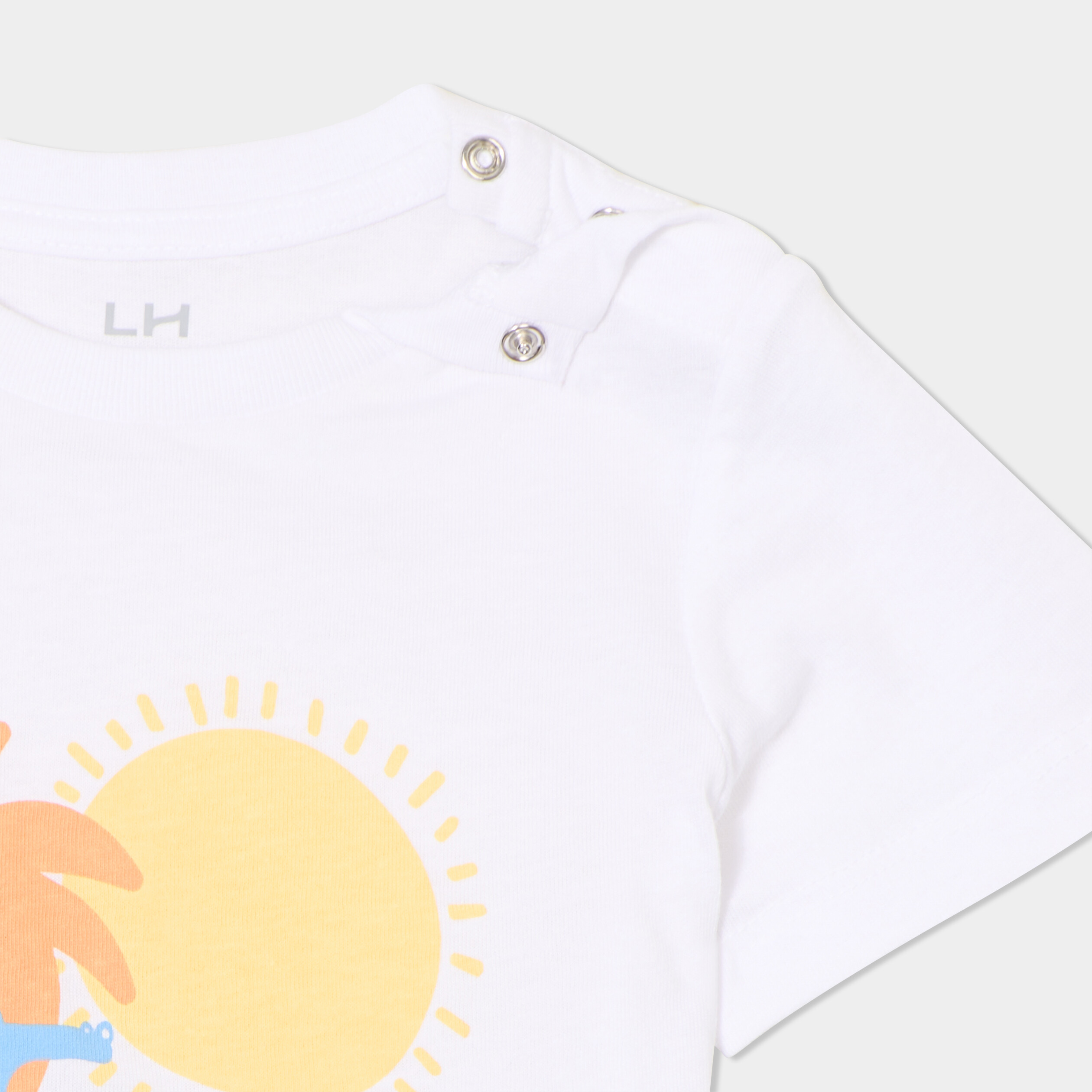 Ensemble t-shirt et short coton bleu turquoise b&eacute;b&eacute; gar&ccedil;on