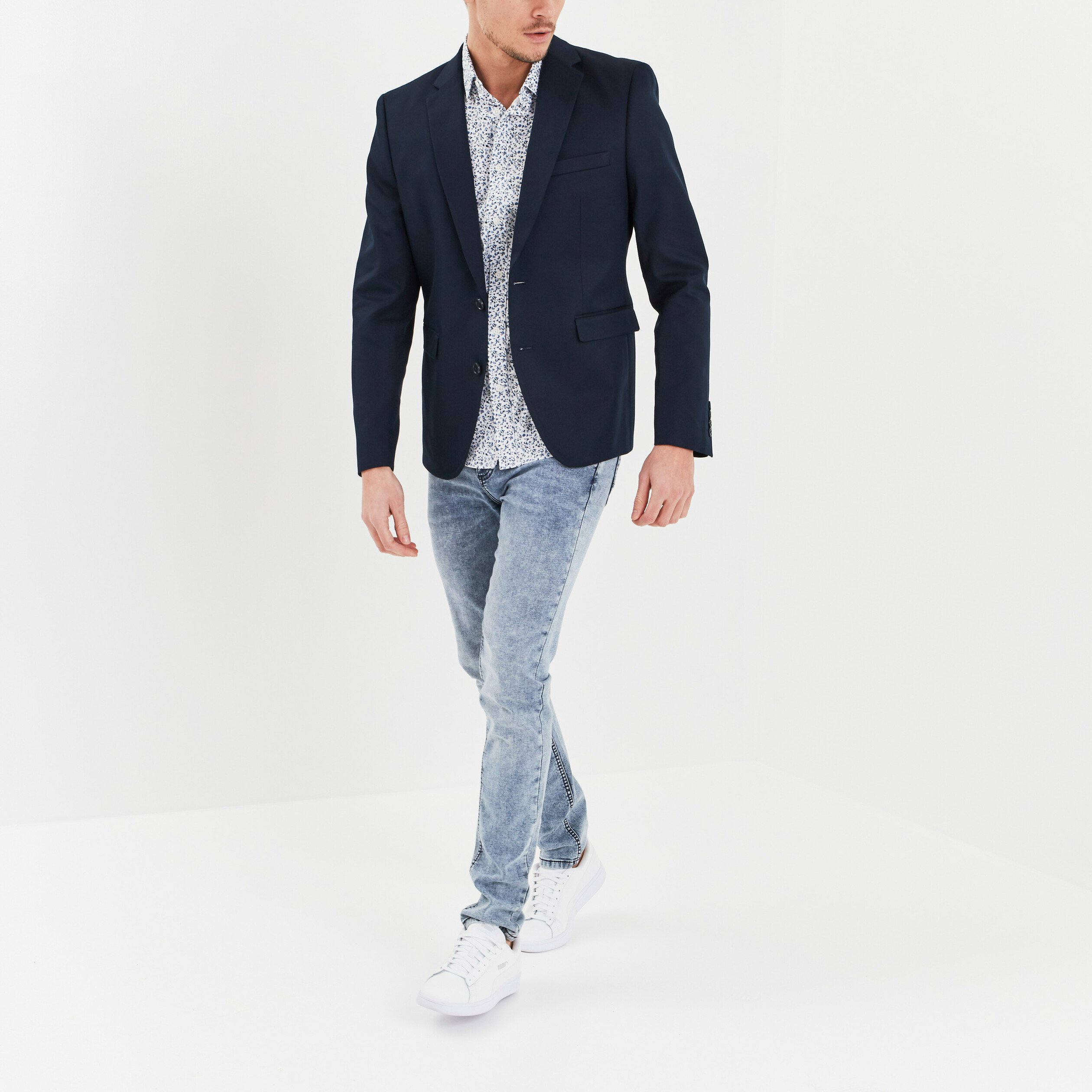 chemise droite manches courtes coton blanc homme Chemise droite manches courtes coton blanc homme