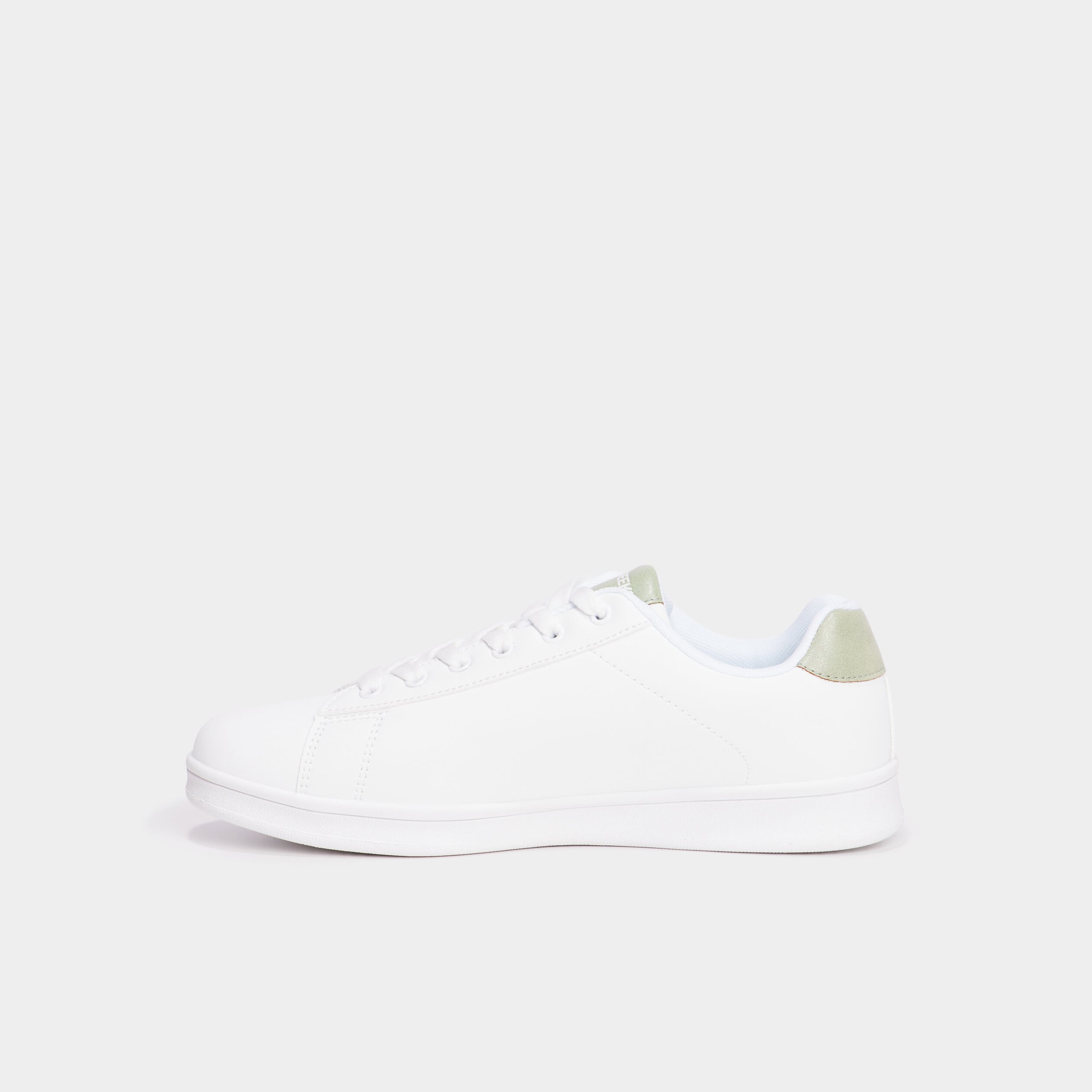 Baskets &agrave; lacets vert clair femme