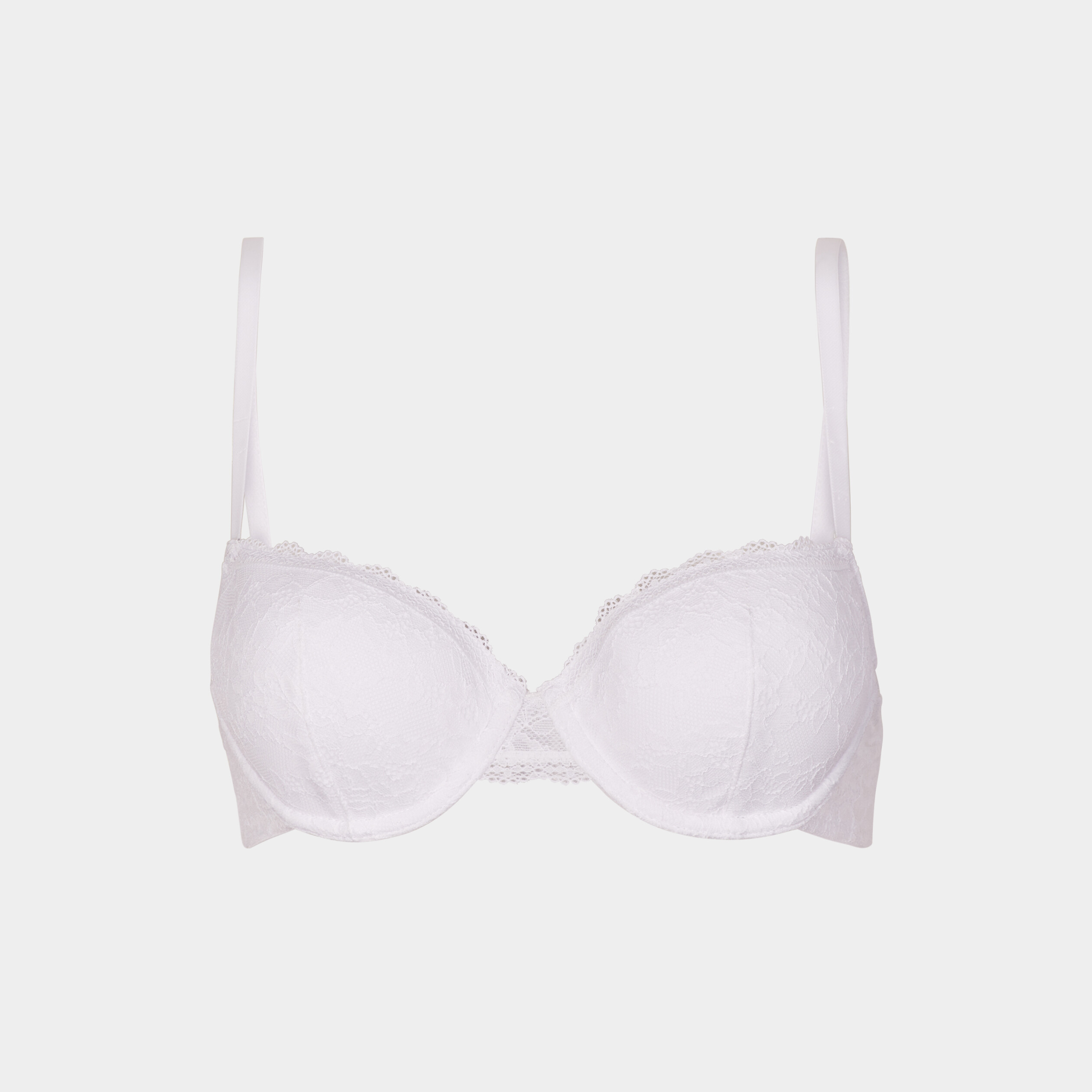 soutien gorge corbeille padde dentelle blanc femme Soutien-gorge corbeille paddé dentelle blanc femme