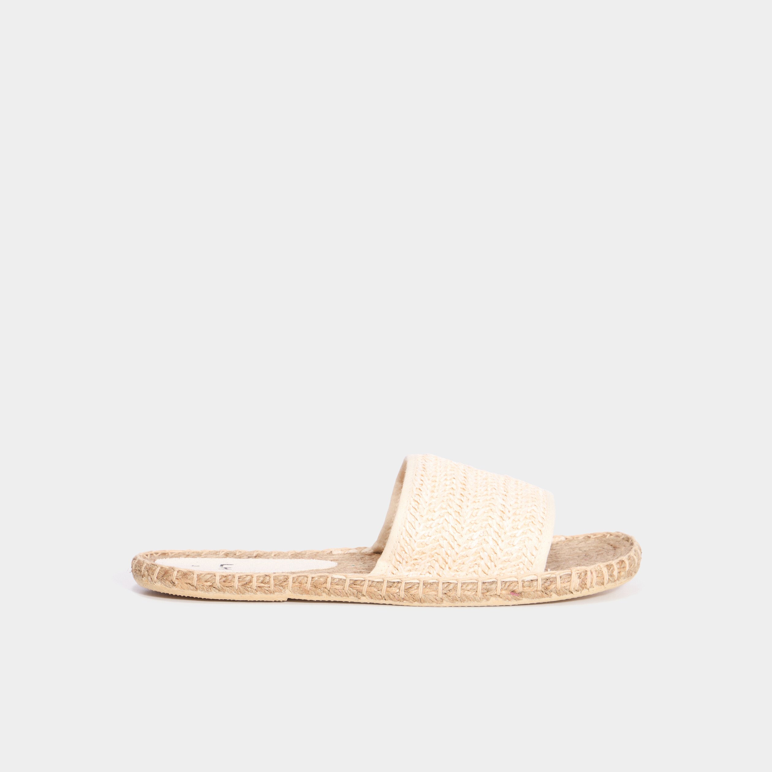 mules semelles cordes multicolore femme Mules semelles cordes multicolore femme