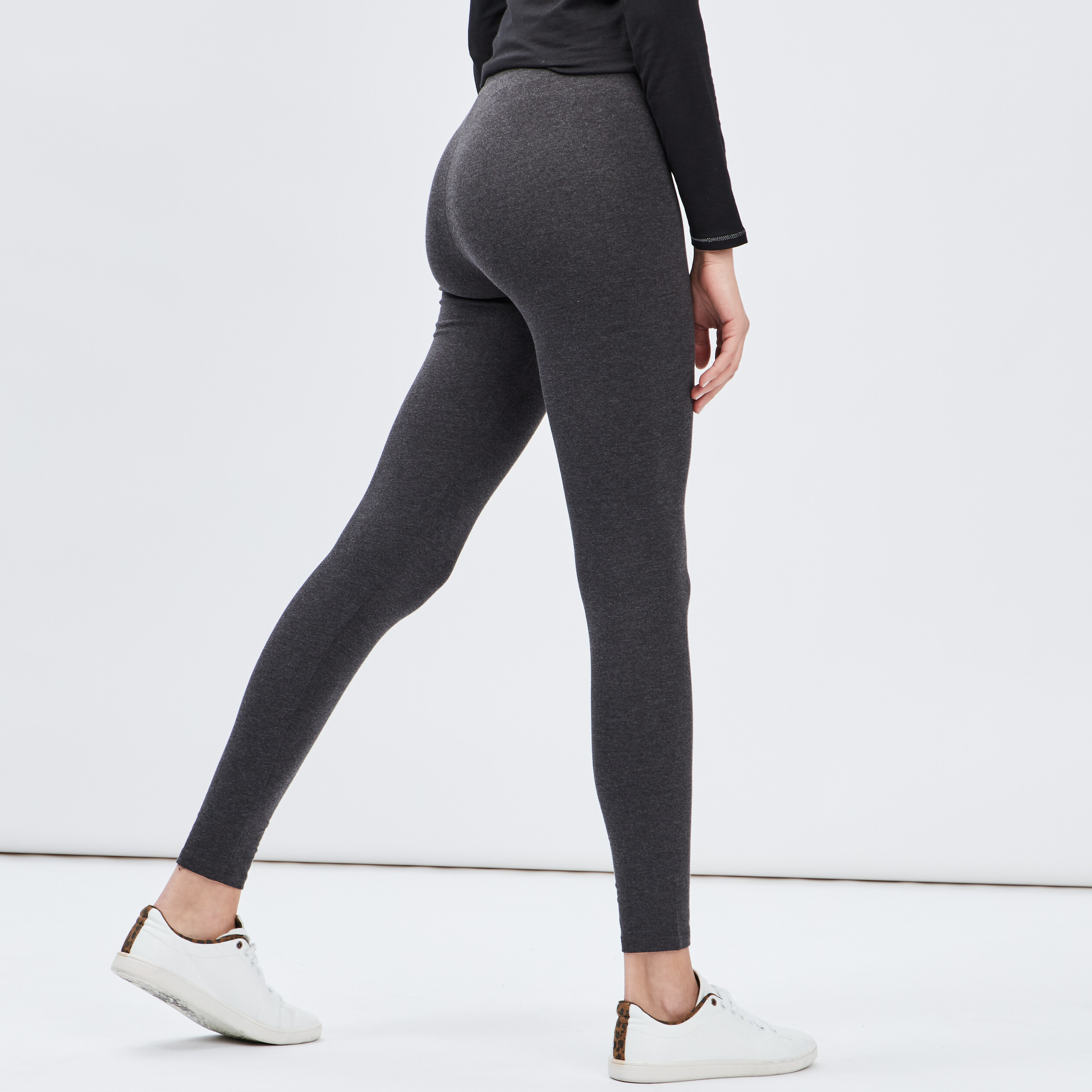 legging gris fonce femme Legging gris foncé femme