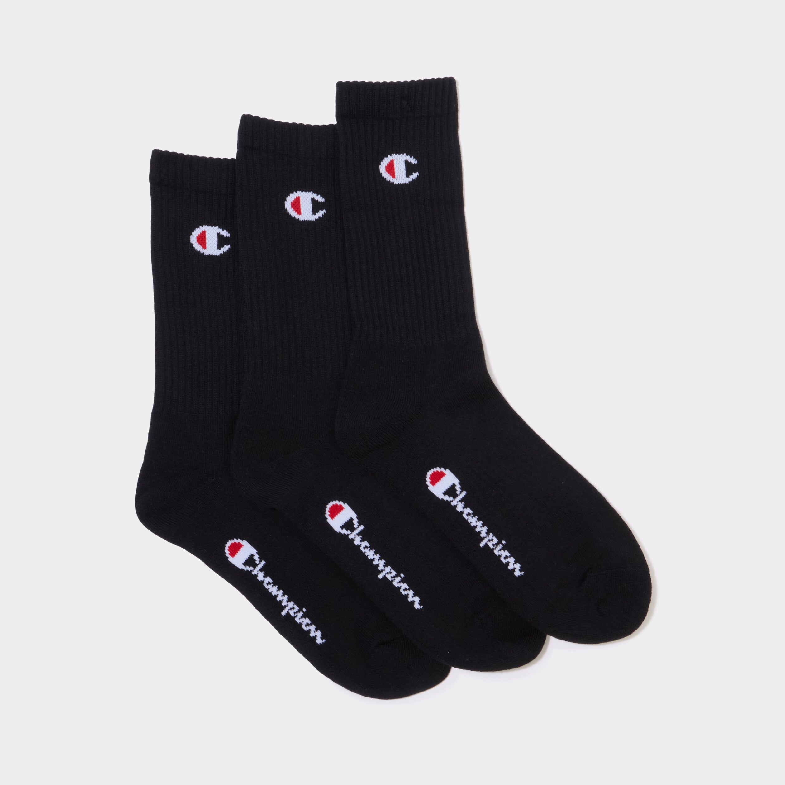 Lot 3 paires chaussettes Champion noir homme