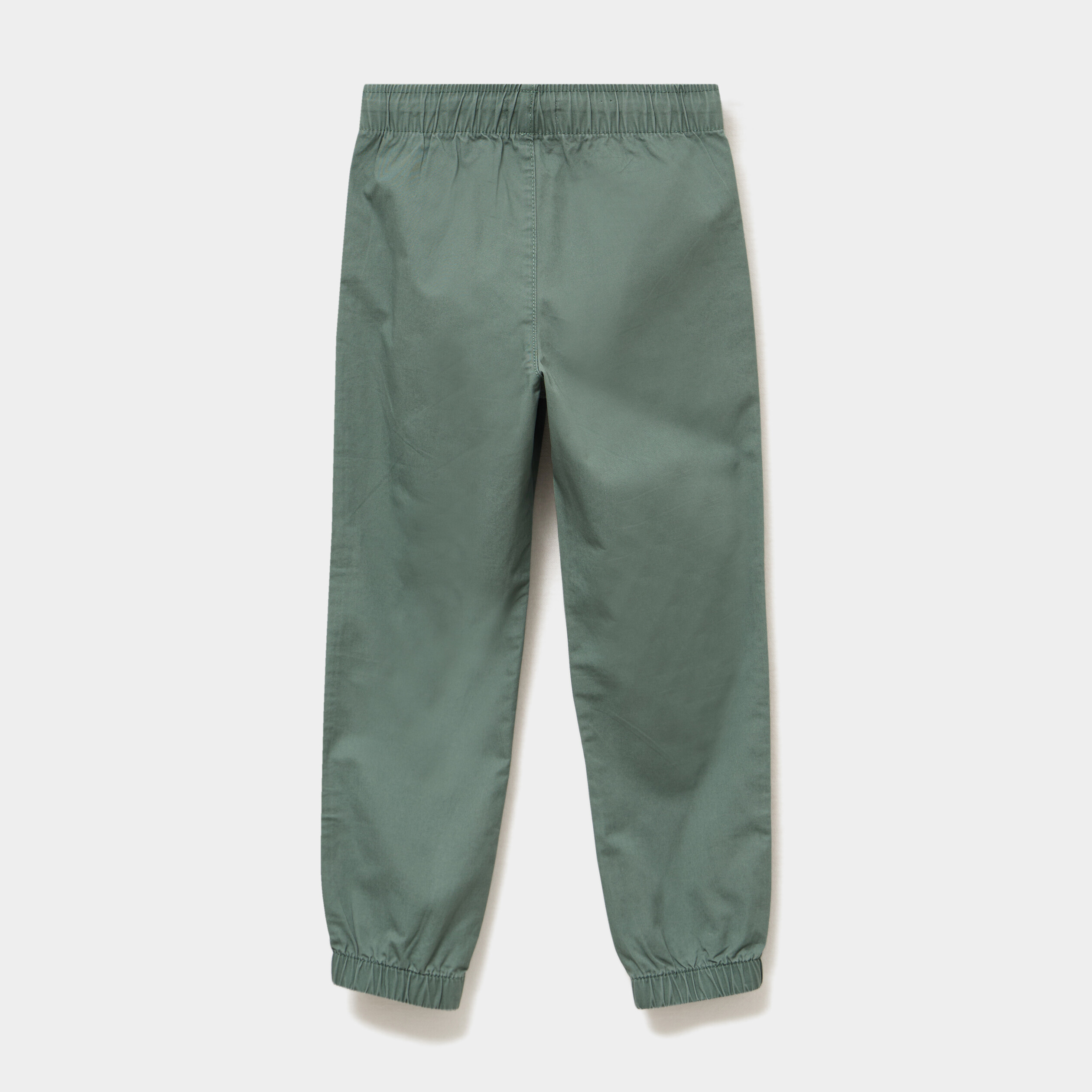 Pantalon battle taille &eacute;lastiqu&eacute;e coton vert gar&ccedil;on