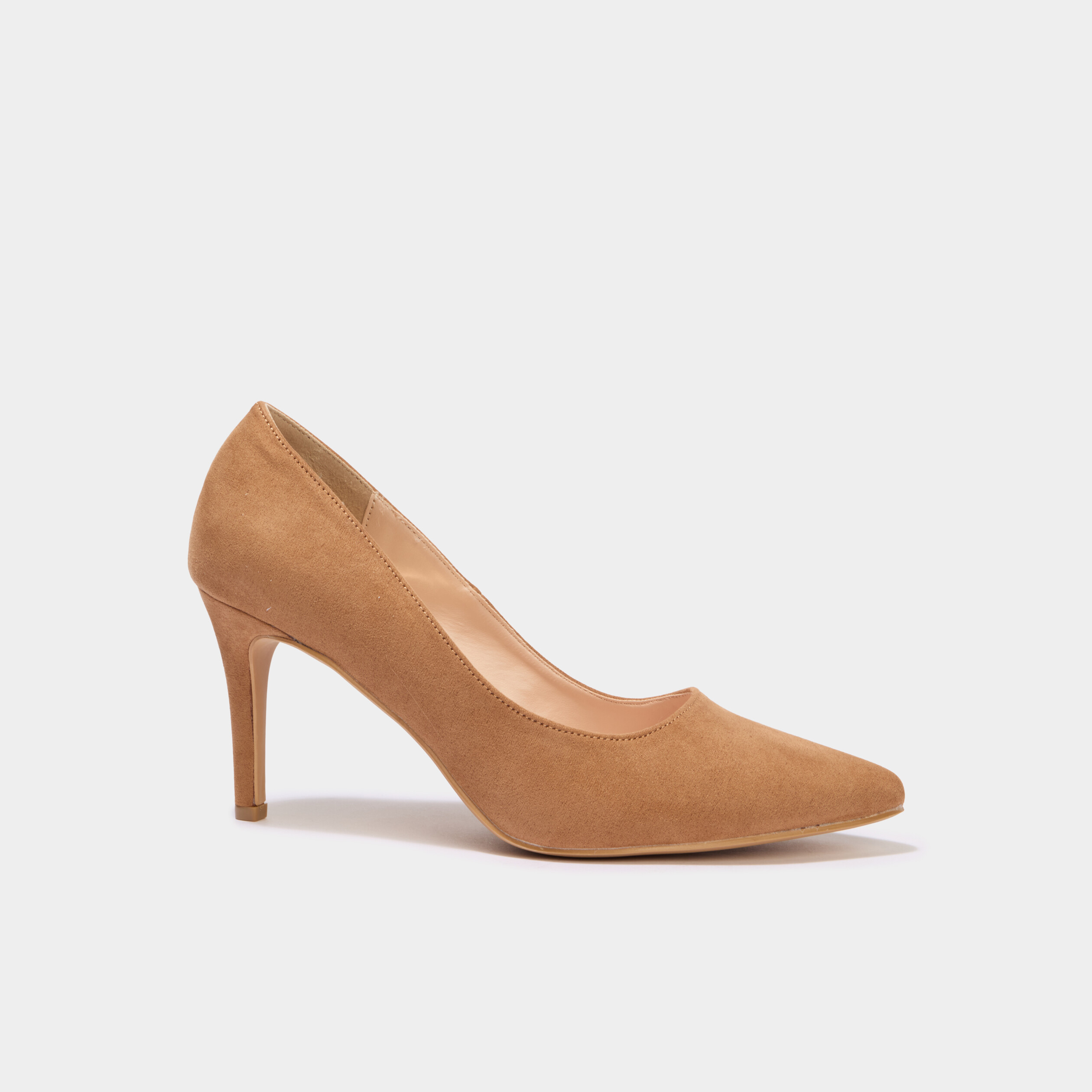 Escarpins &agrave; talons aiguilles camel femme