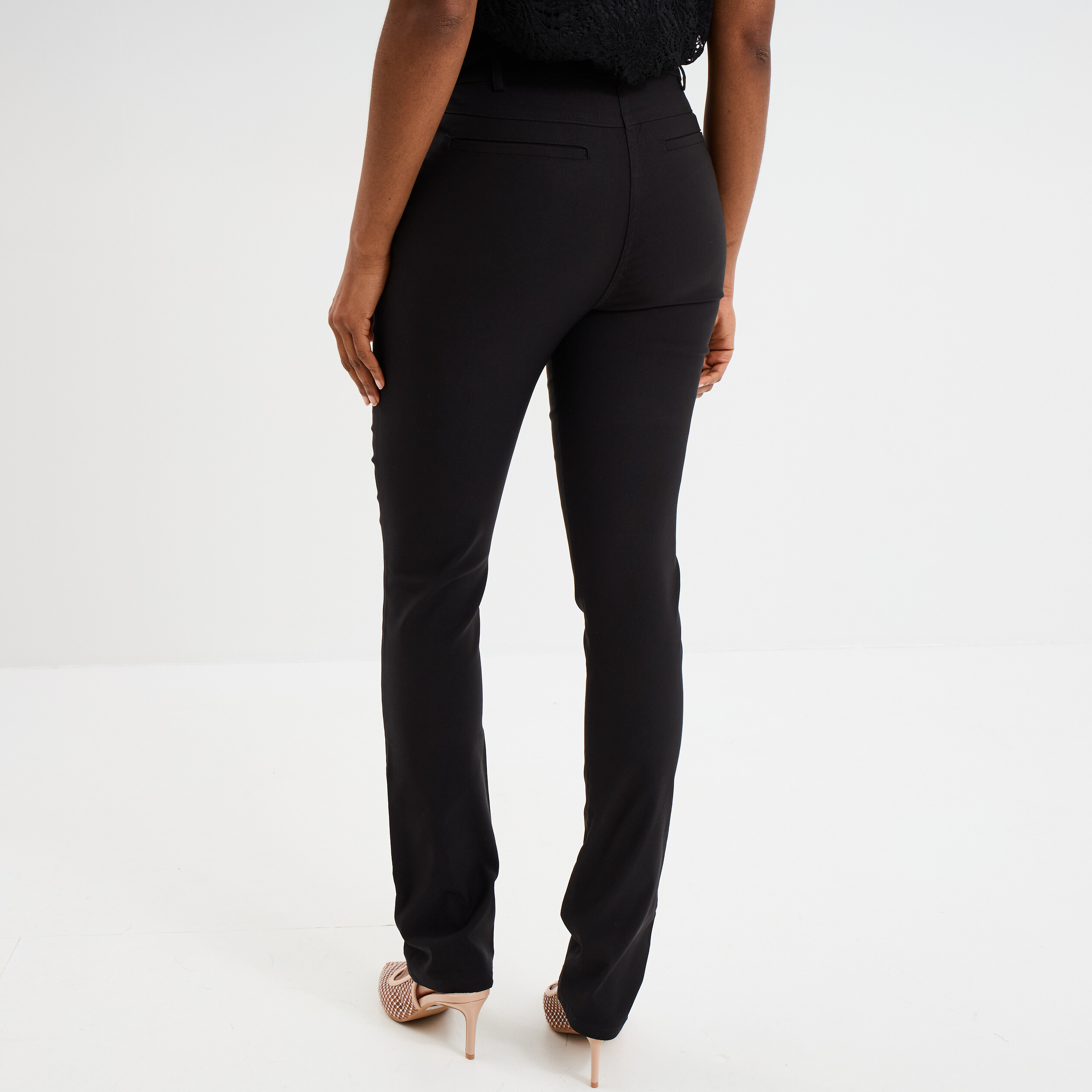 Pantalon noir femme stretch store