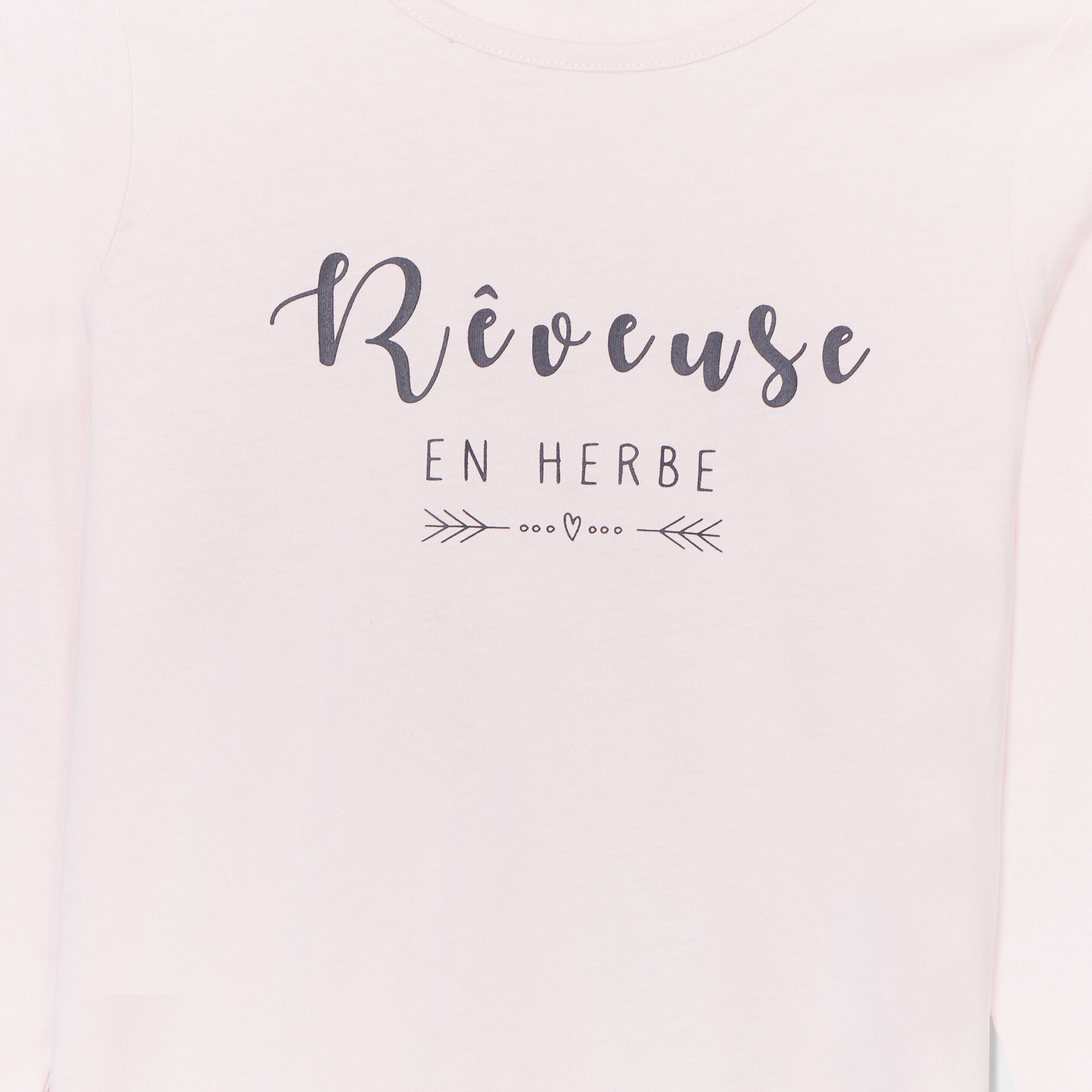 ensemble pyjama pantalon t shirt coton rose poudree fille Ensemble pyjama pantalon t-shirt coton rose poudrée fille