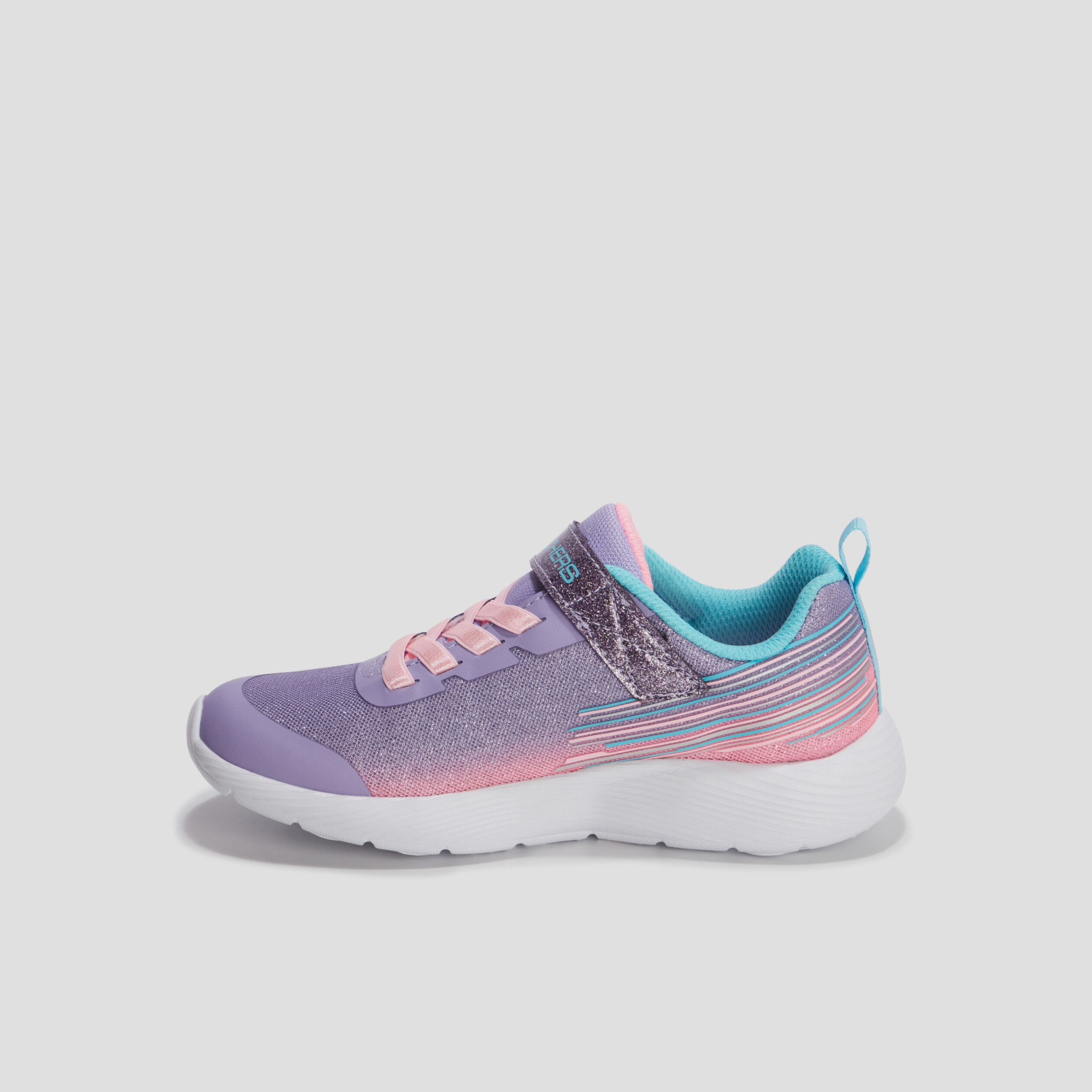 Baskets running lavable Skechers bleu lavande fille