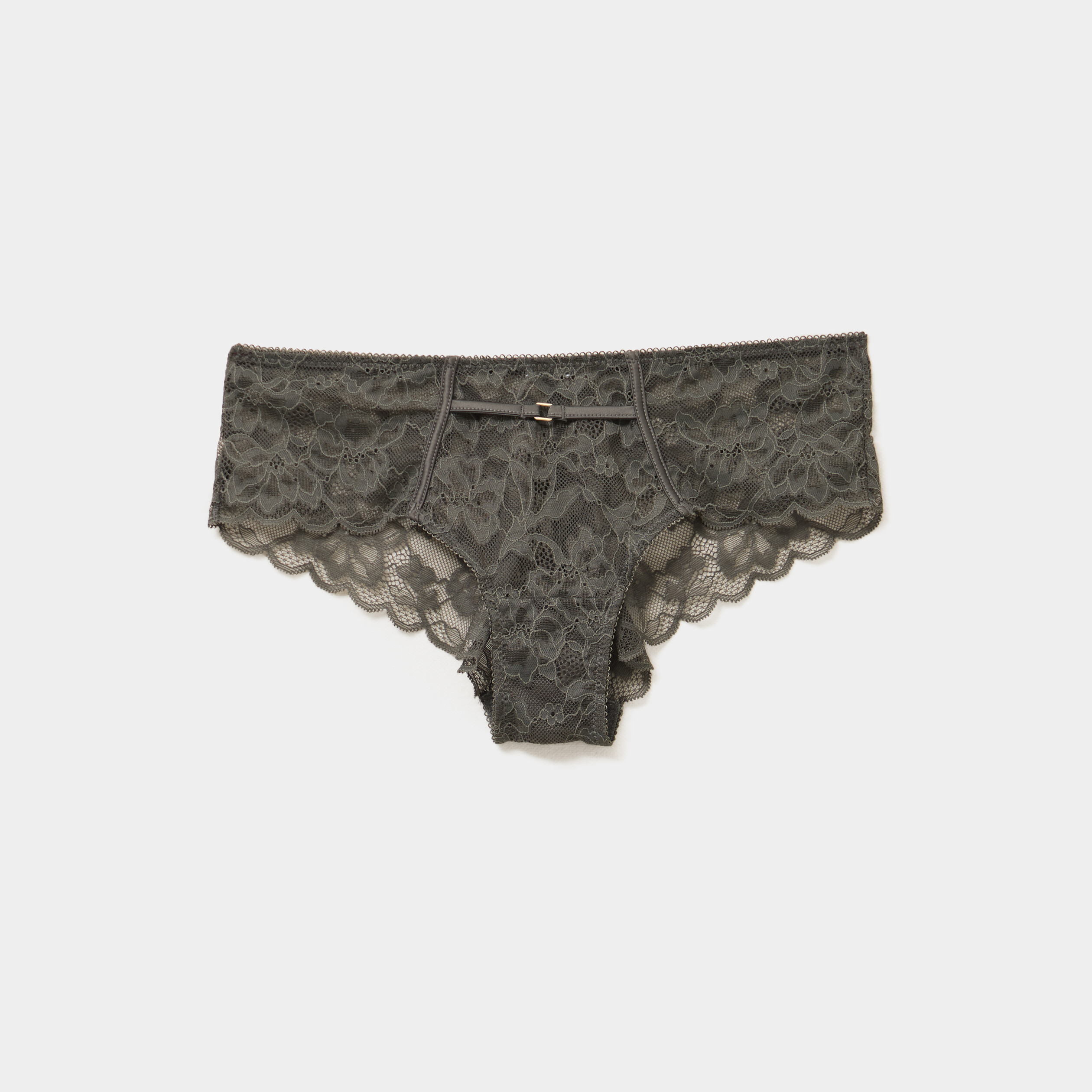 shorty en dentelle vert kaki femme Shorty en dentelle vert kaki femme