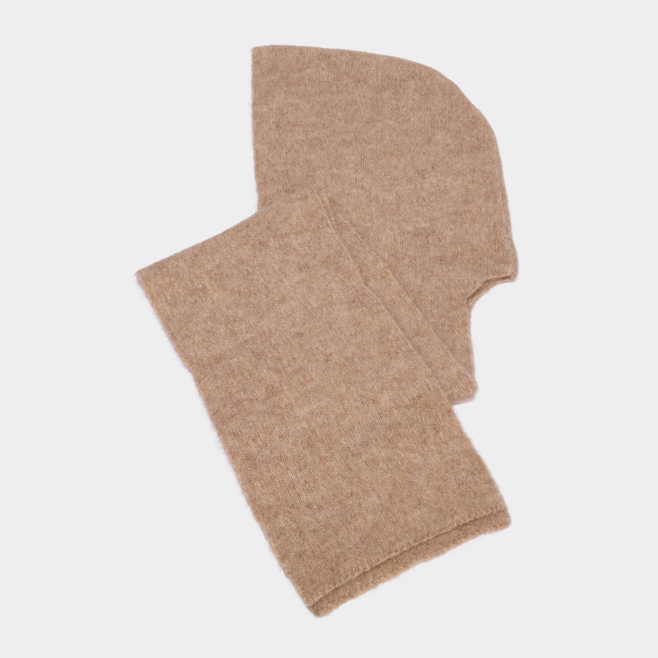 Cagoule &eacute;charpe beige femme