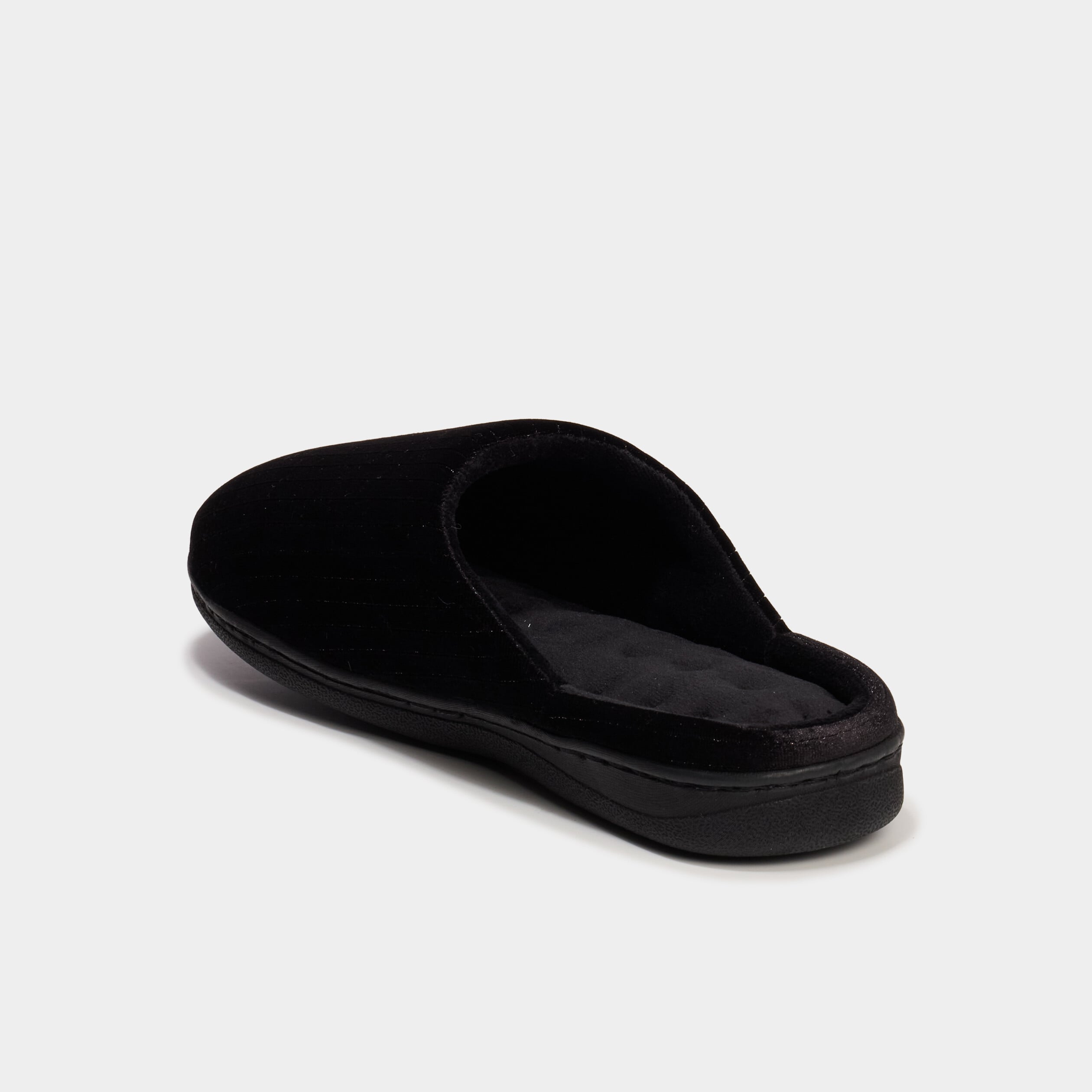 Chaussons mules noir femme