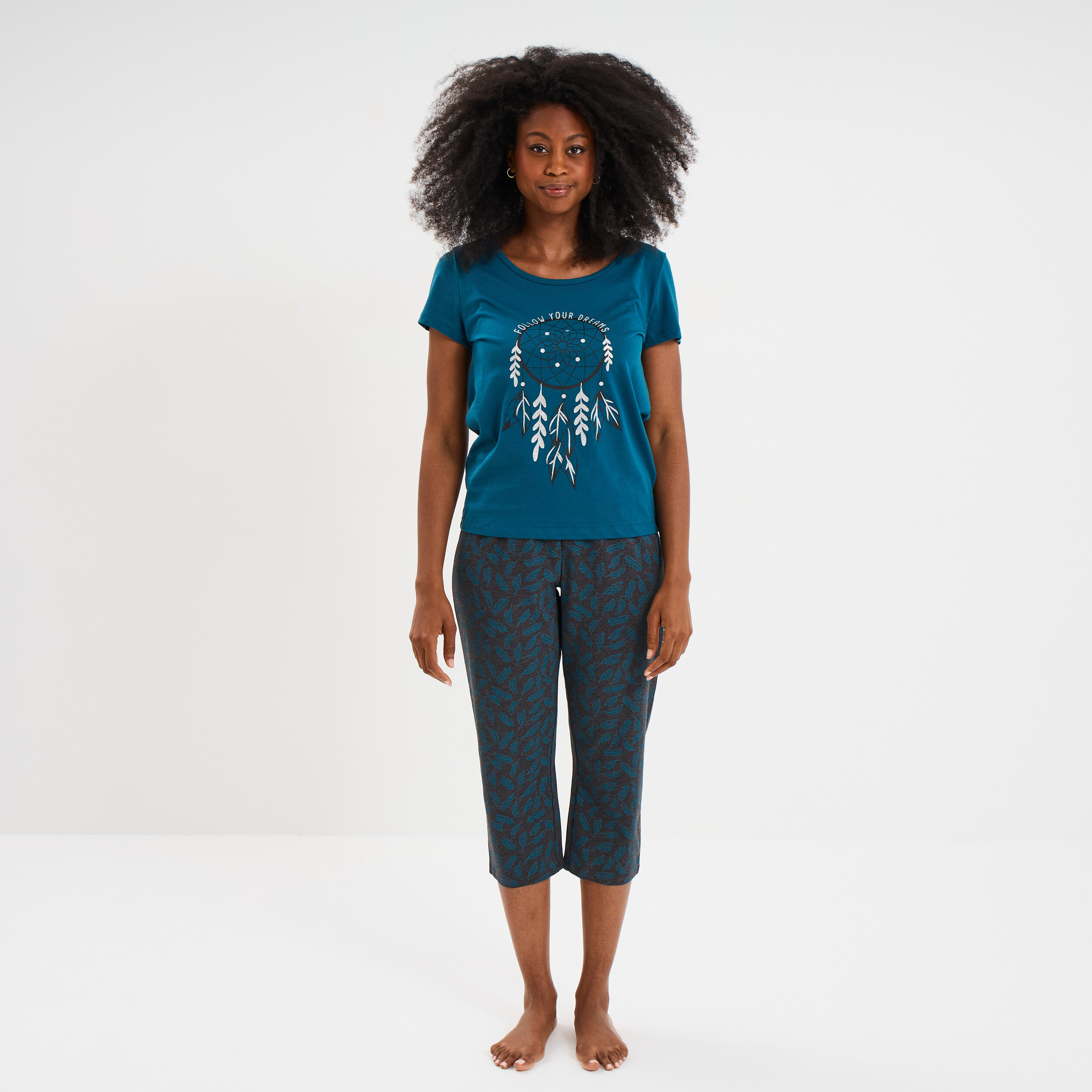 Armor Lux Pyjama Corsaire Corsaire VÃªtement Femme Ensemble