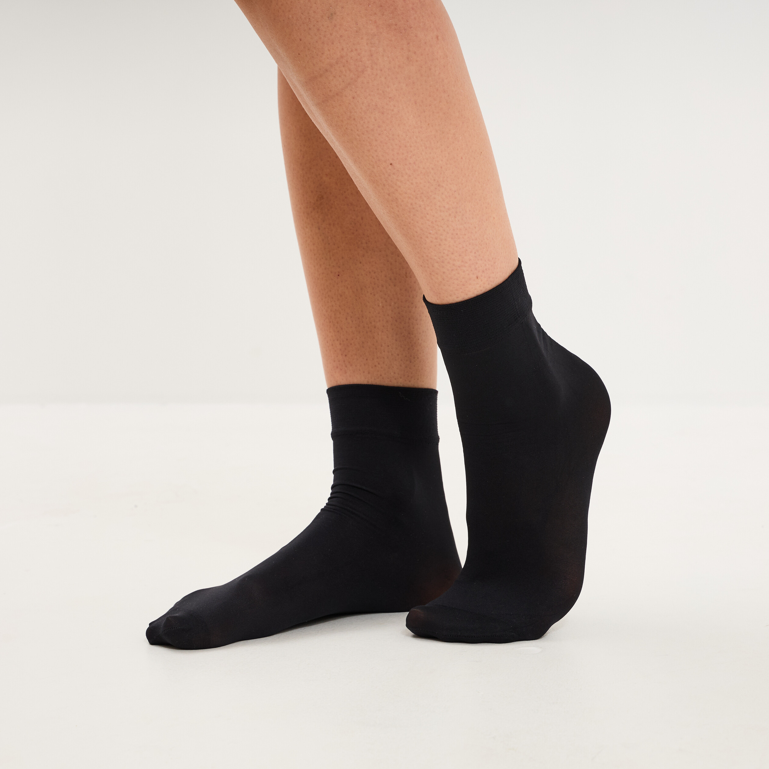Lot 2 paires socquettes noir femme