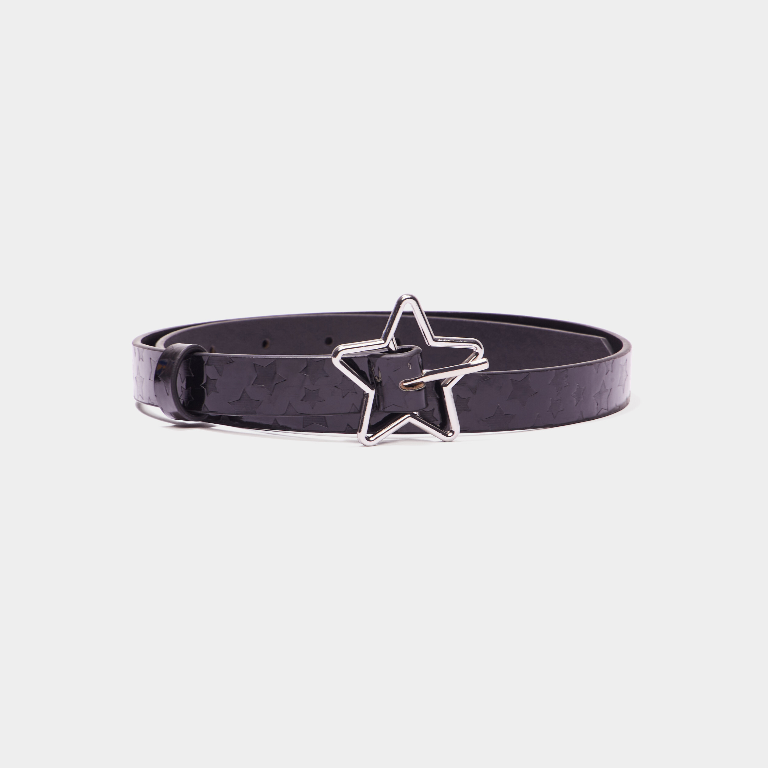 2 Ceintures Vintage Double Étoile ZBHDEYG - Ceintures Réglables Pour Filles - Noir Et Blanc