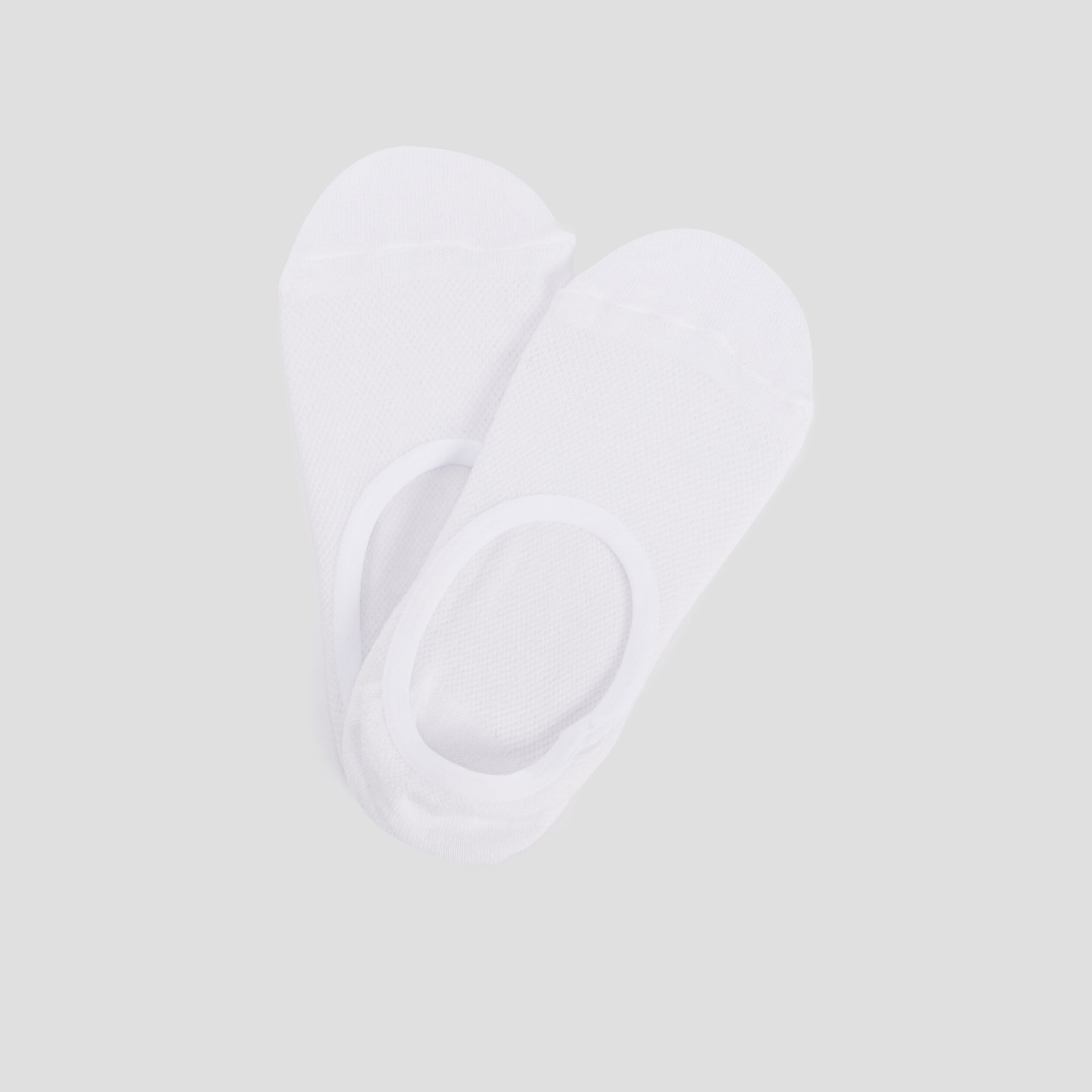 Lot de 2 paires chaussettes invisibles blanc femme