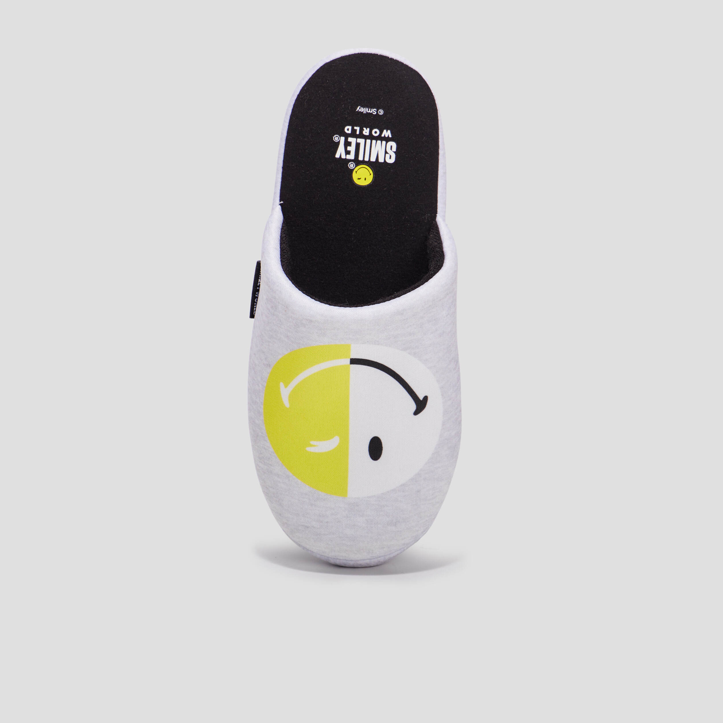 chaussons mules smiley world gris homme Chaussons mules Smiley World gris homme