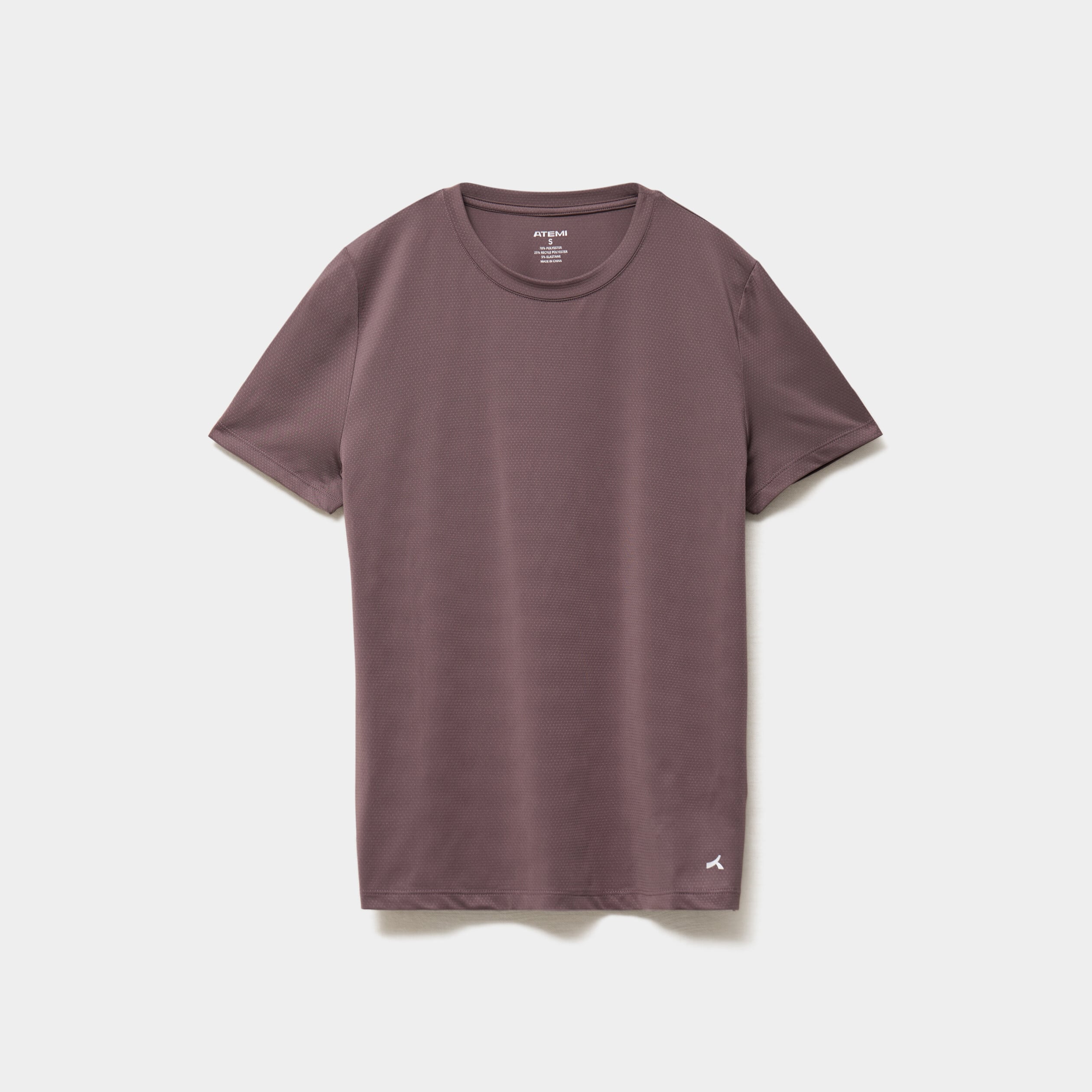 T-shirt de sport droit manches courtes mauve femme