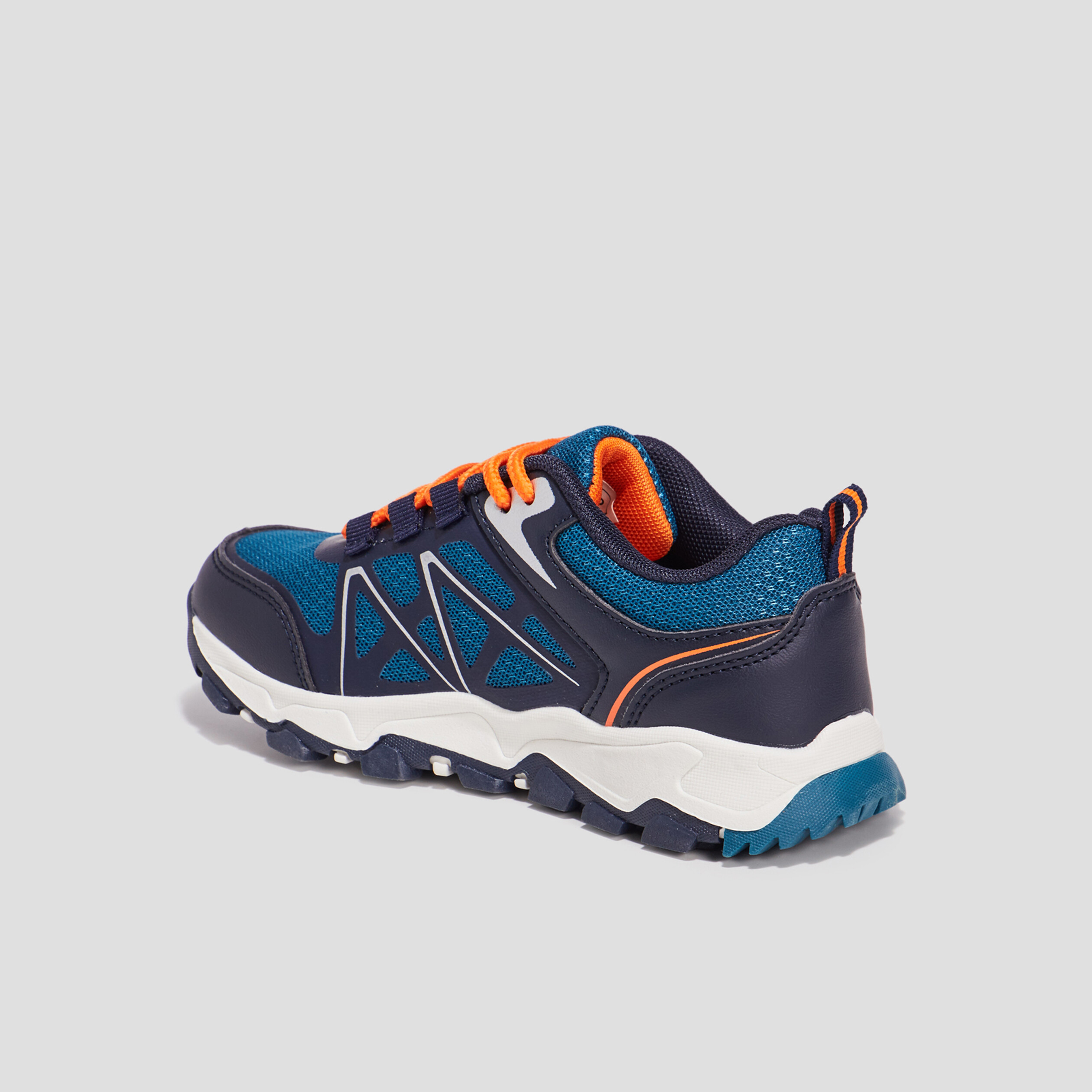 baskets running a lacets trappeur bleu garcon Baskets running à lacets Trappeur bleu garçon