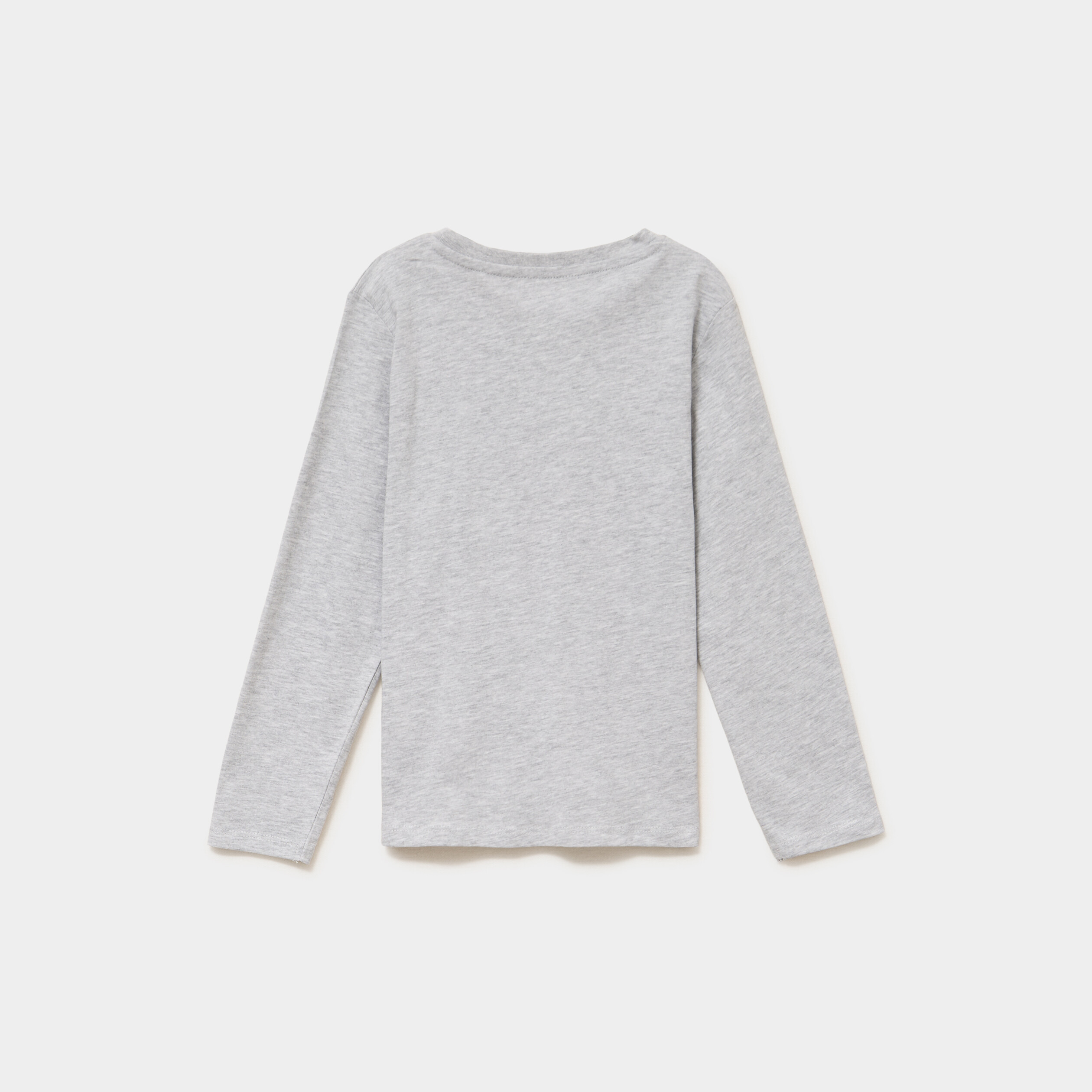 Ensemble pyjama pantalon t-shirt coton gris clair gar&ccedil;on