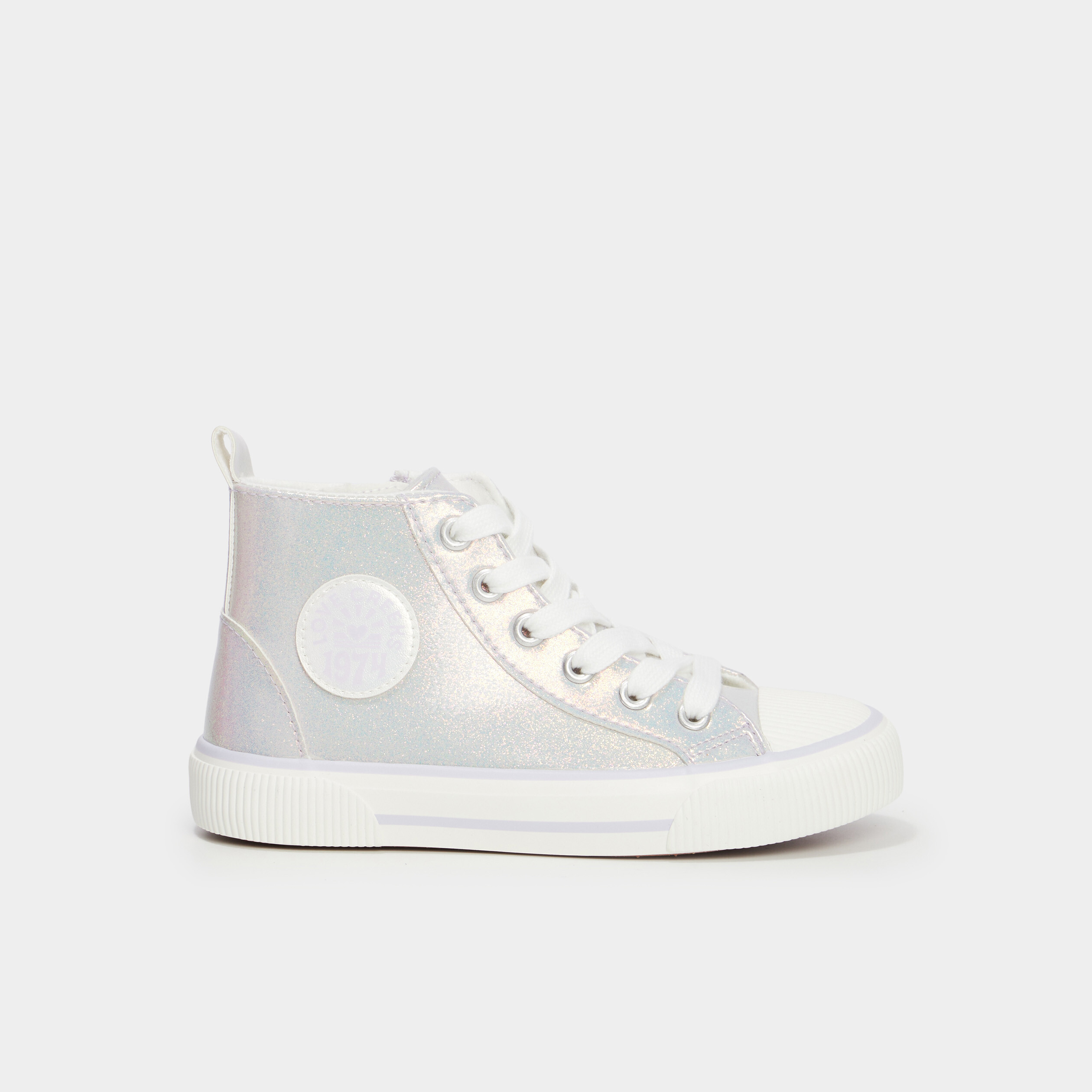 Baskets montantes zipp&eacute;es bout renforc&eacute; violet fille