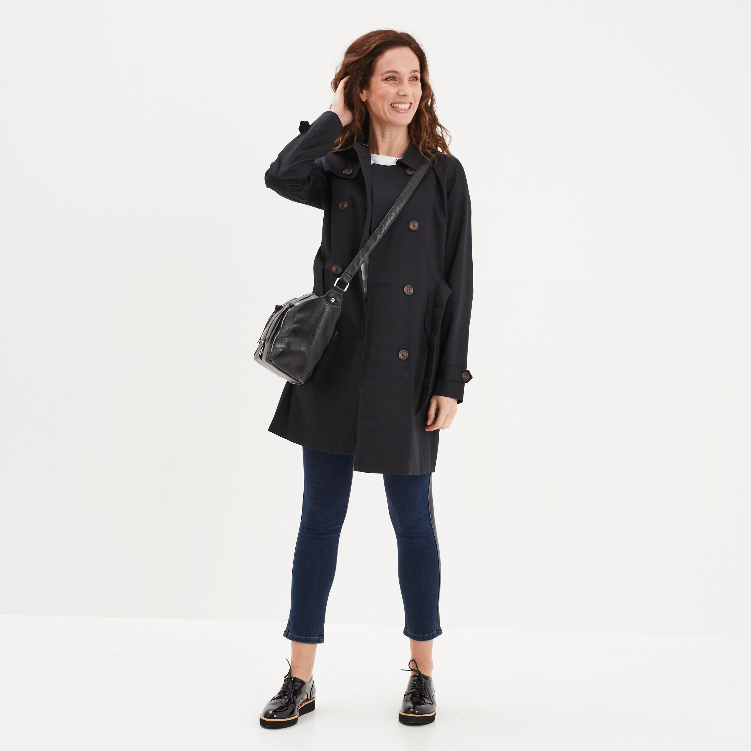 jeans slim 78eme denim double stone femme Jeans slim 7/8ème denim double stone femme