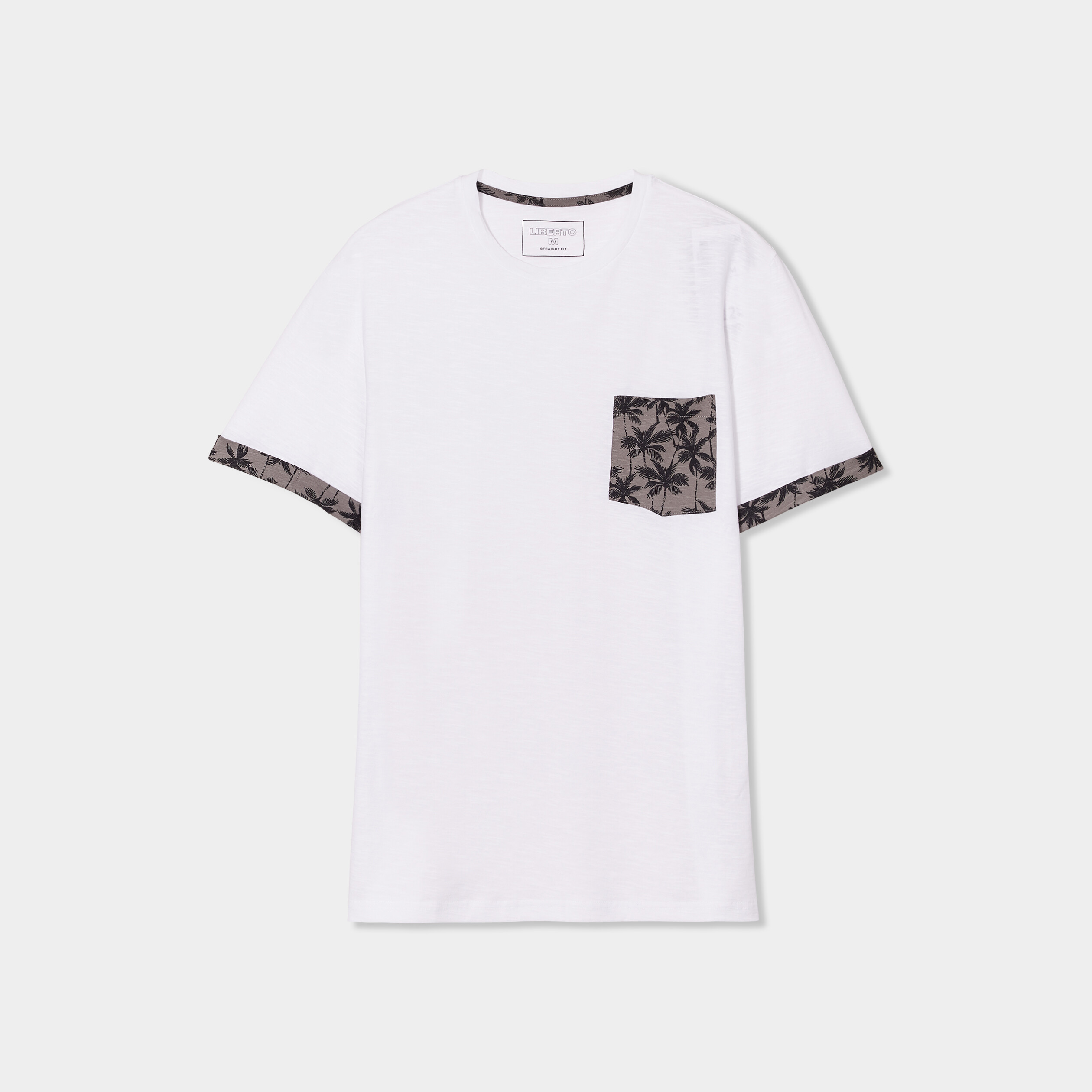 t shirt manches courtes 1 poche liberto blanc homme T-shirt manches courtes 1 poche Liberto blanc homme