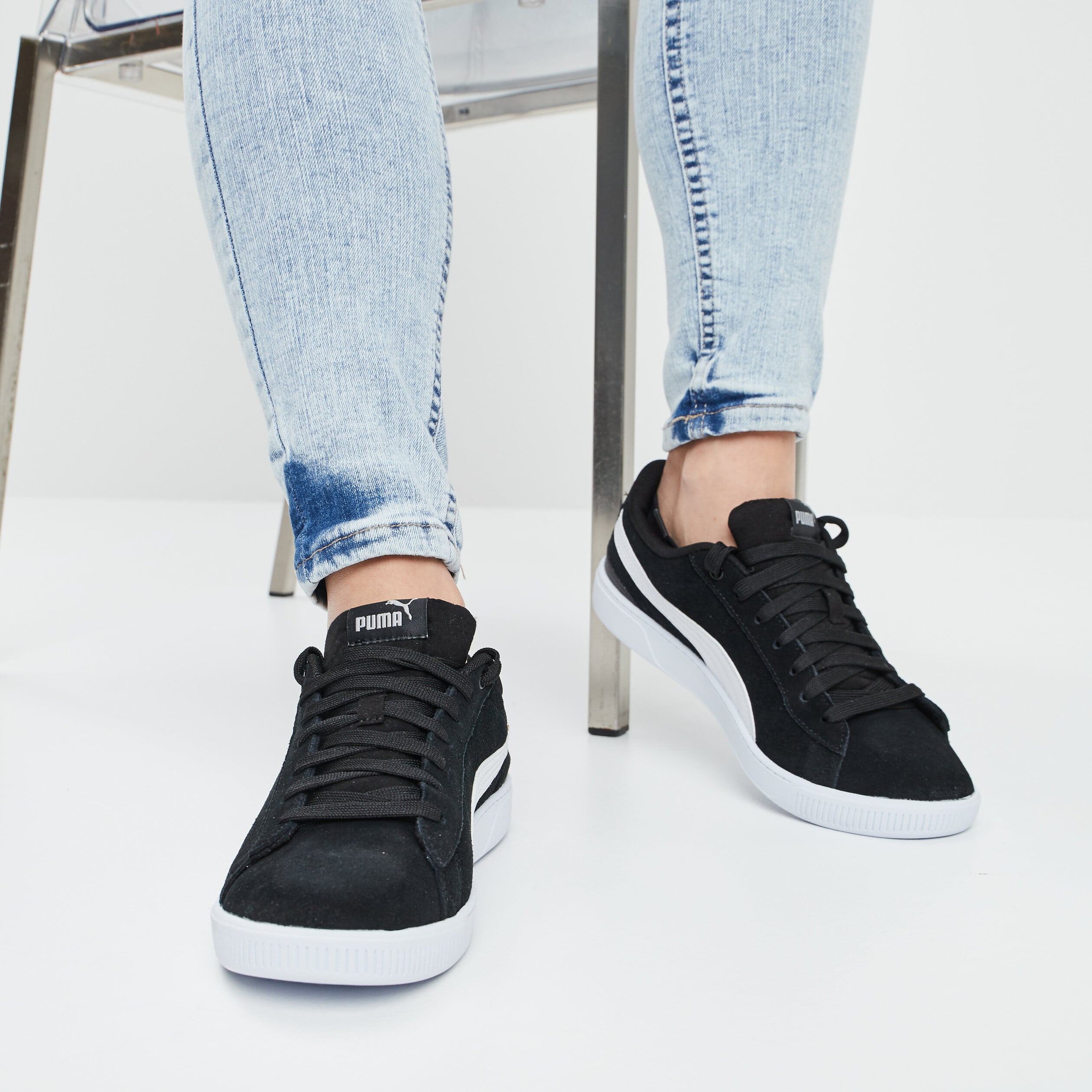 Tennis &agrave; lacets Puma Vicky noir femme