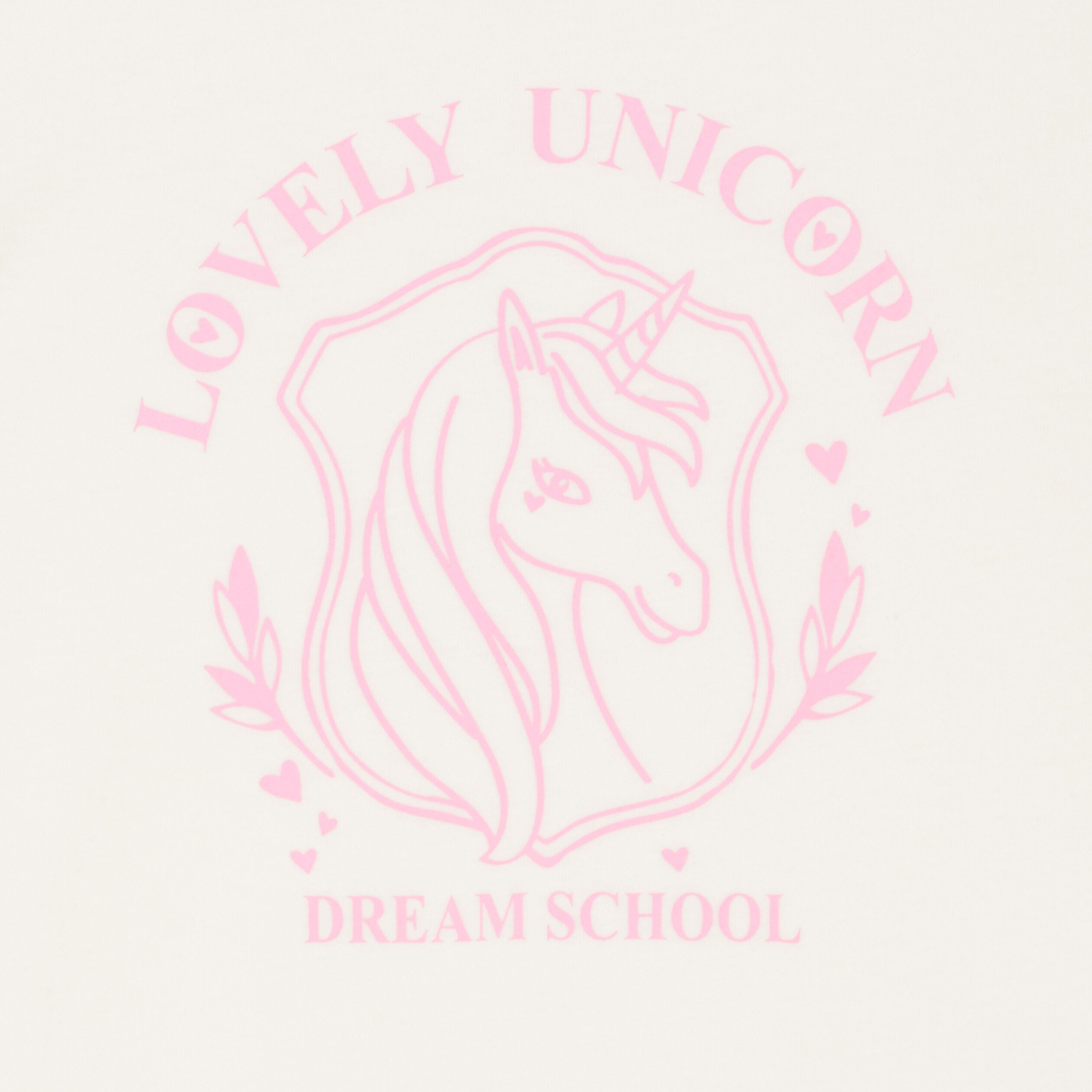 t shirt droit manches courtes coton ivoire fille T-shirt droit manches courtes coton ivoire fille