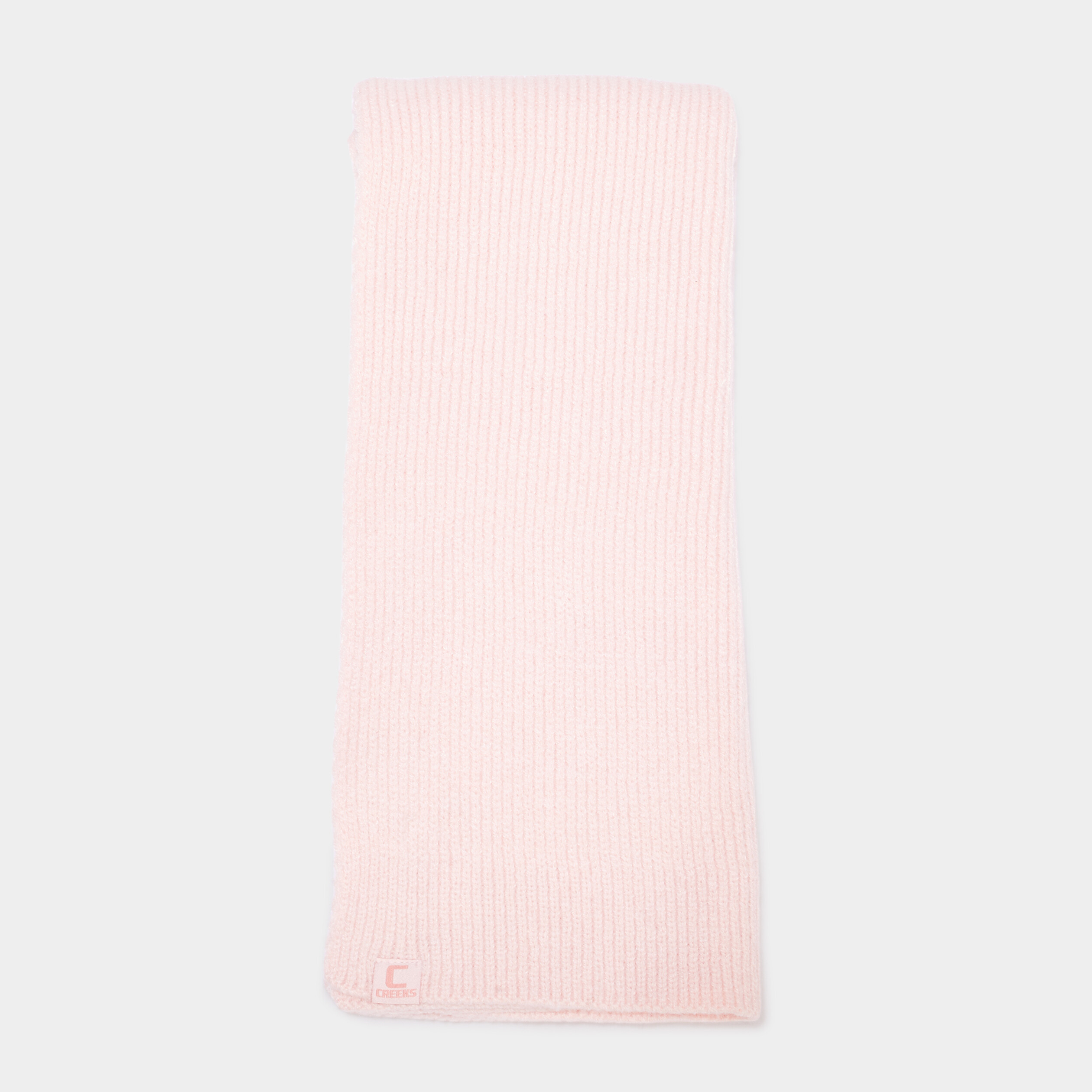 &Eacute;charpe tricot&eacute;e rose clair femme