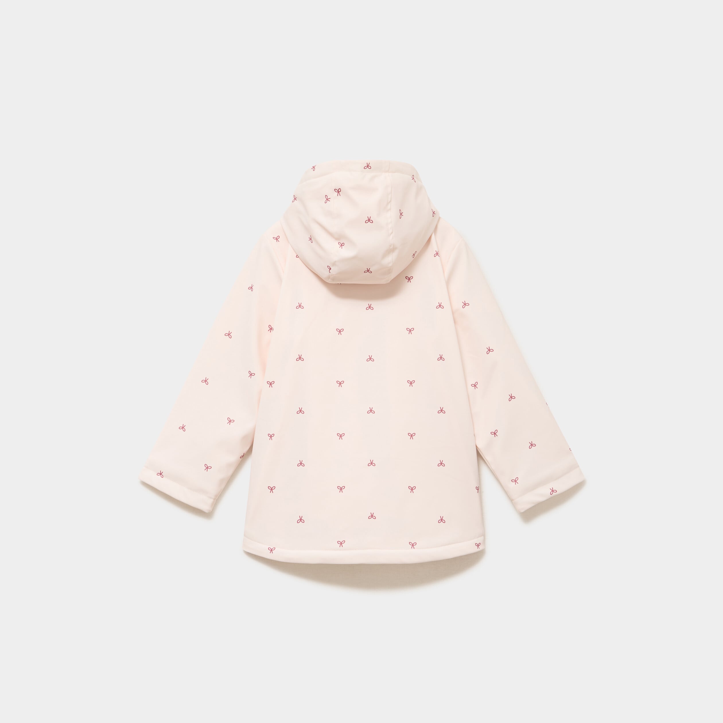Parka doubl&eacute;e &agrave; capuche imperm&eacute;able beige fille