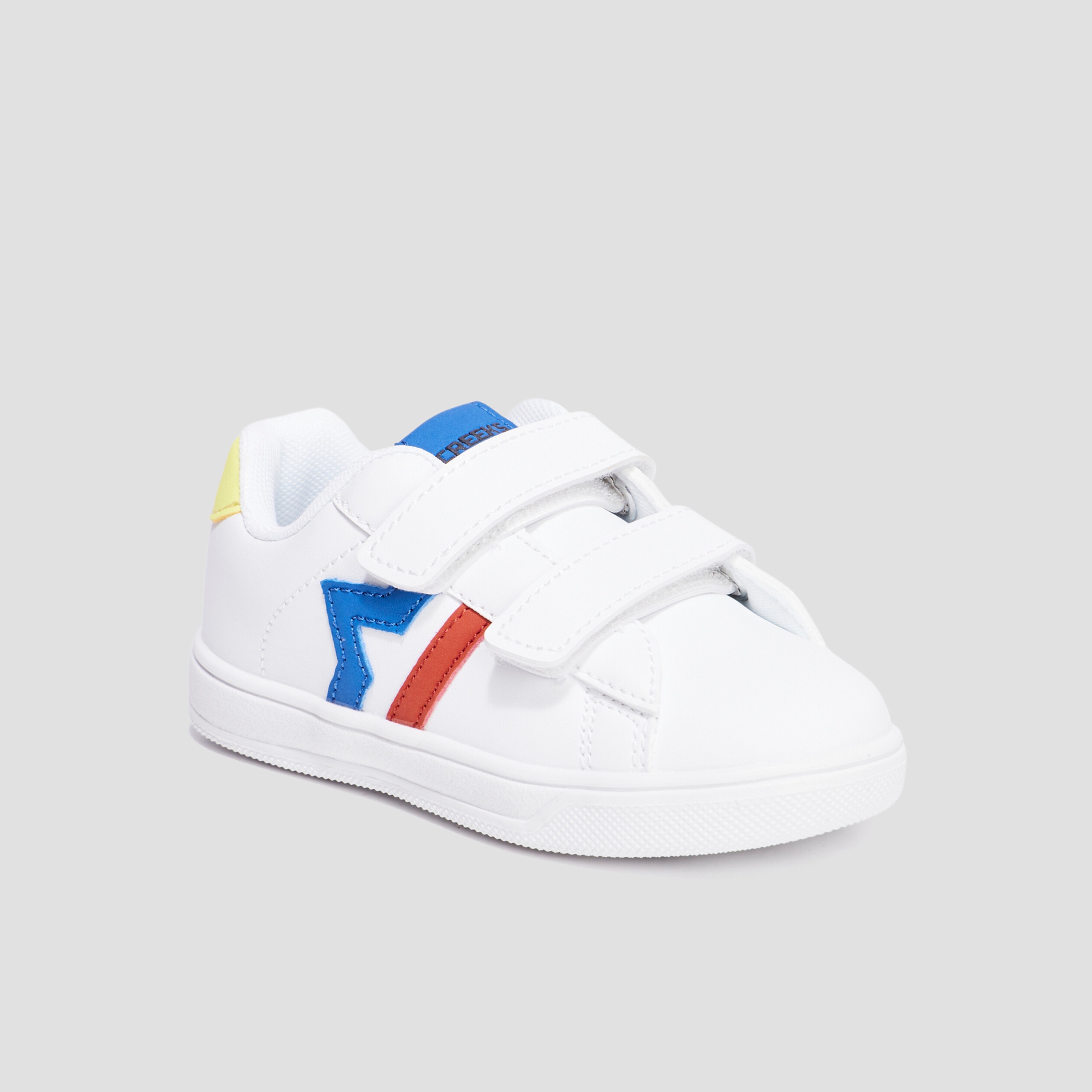 tennis basses a scratchs creeks thisto blanc garcon Tennis basses à scratchs Creeks Thisto blanc garçon