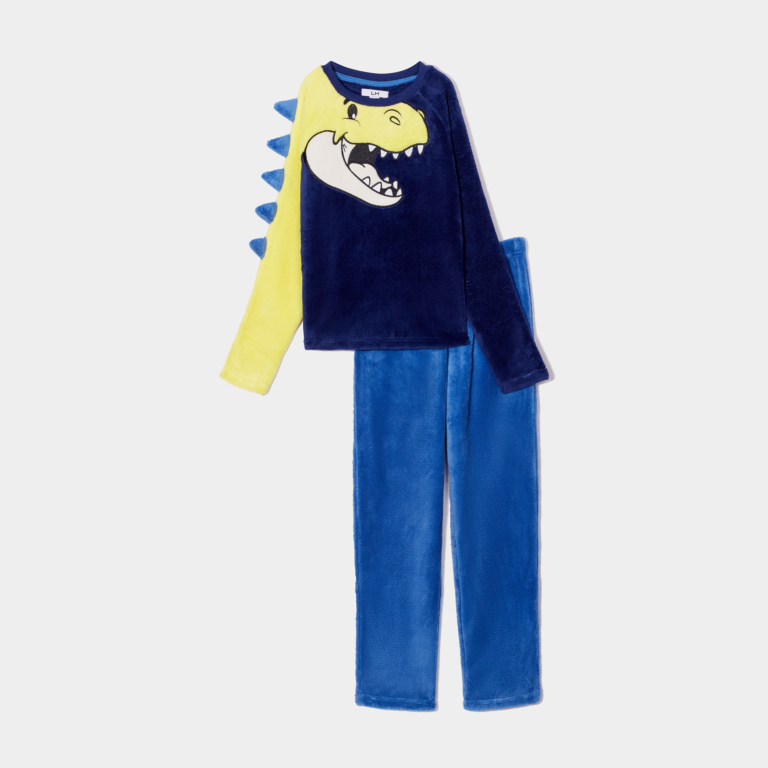 ensemble pyjama pantalon droit pilou bleu garcon Ensemble pyjama pantalon droit pilou bleu garçon