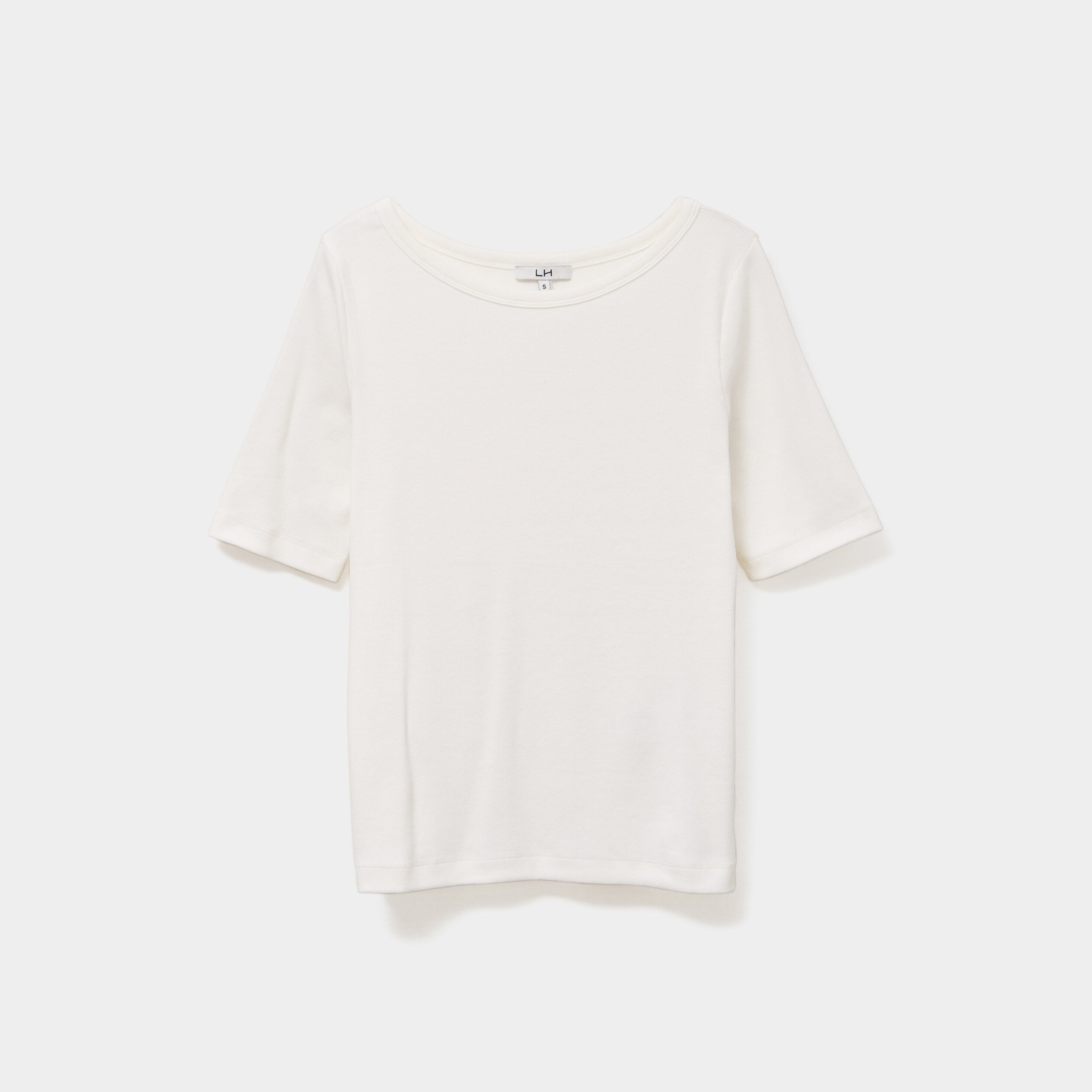 t shirt col rond manches courtes coton blanc femme T-shirt col rond manches courtes coton blanc femme
