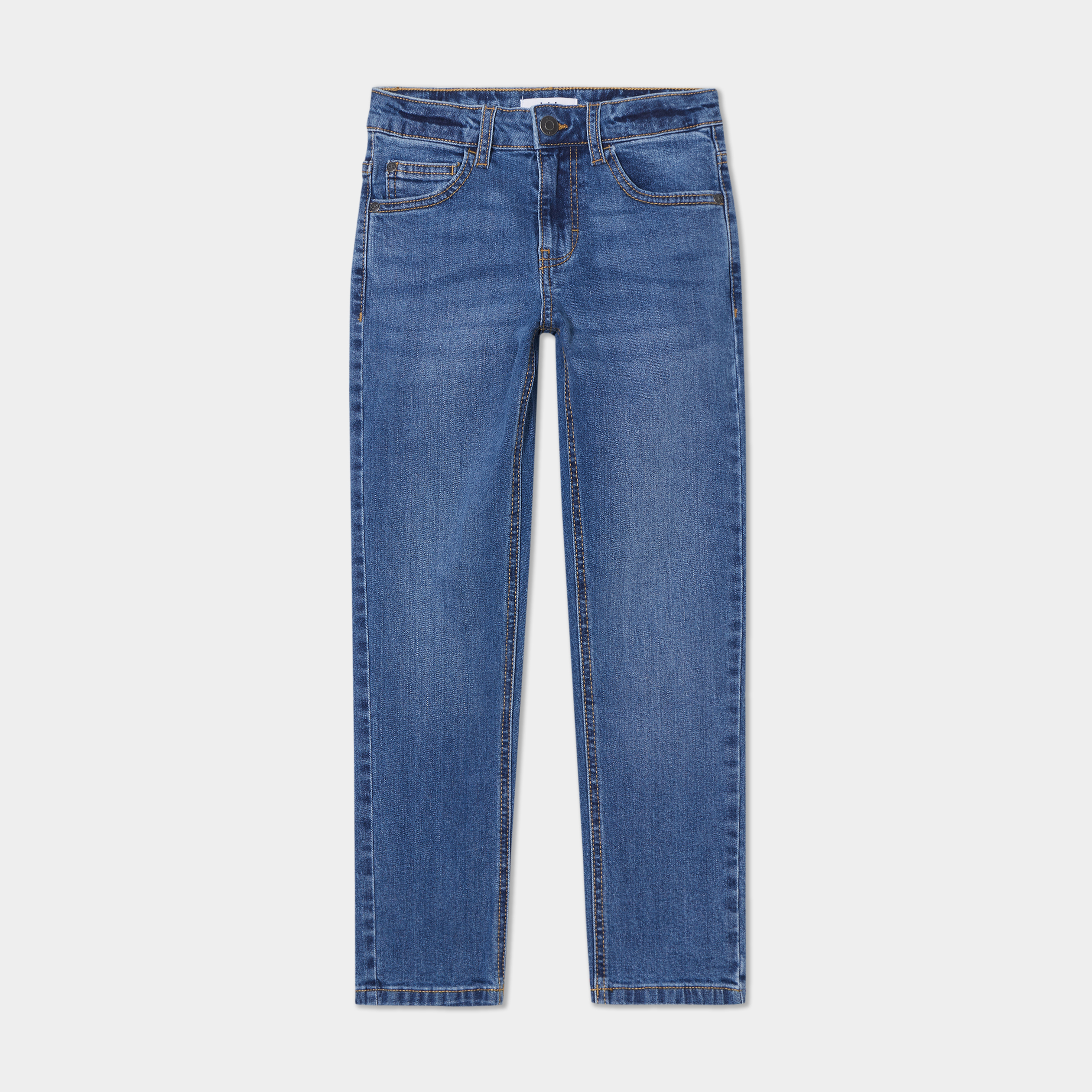 jeans denim regular 5 poches denim double stone garcon Jeans denim regular 5 poches denim double stone garçon