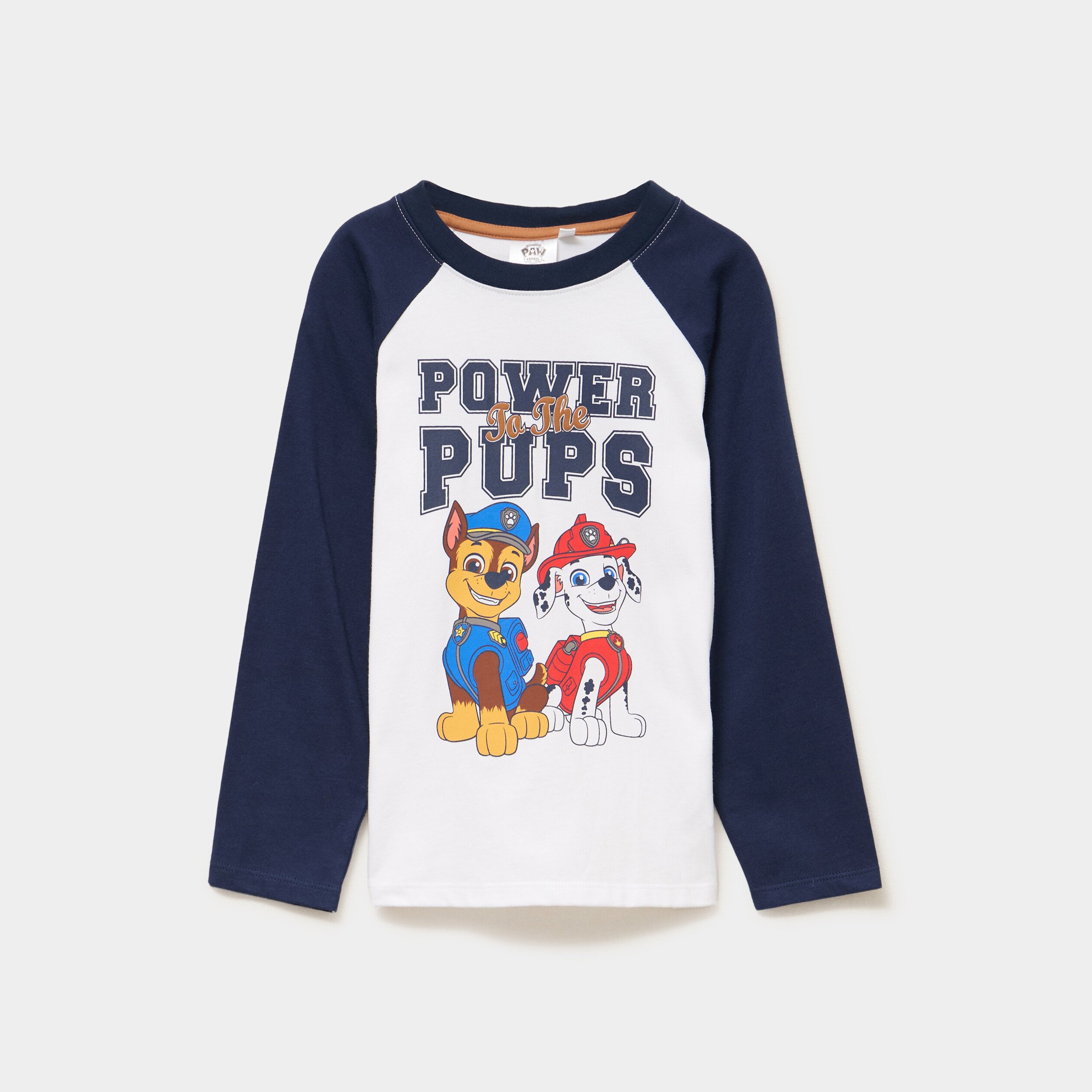 t shirt manches longues pat patrouille blanc garcon T-shirt manches longues Pat Patrouille blanc garçon