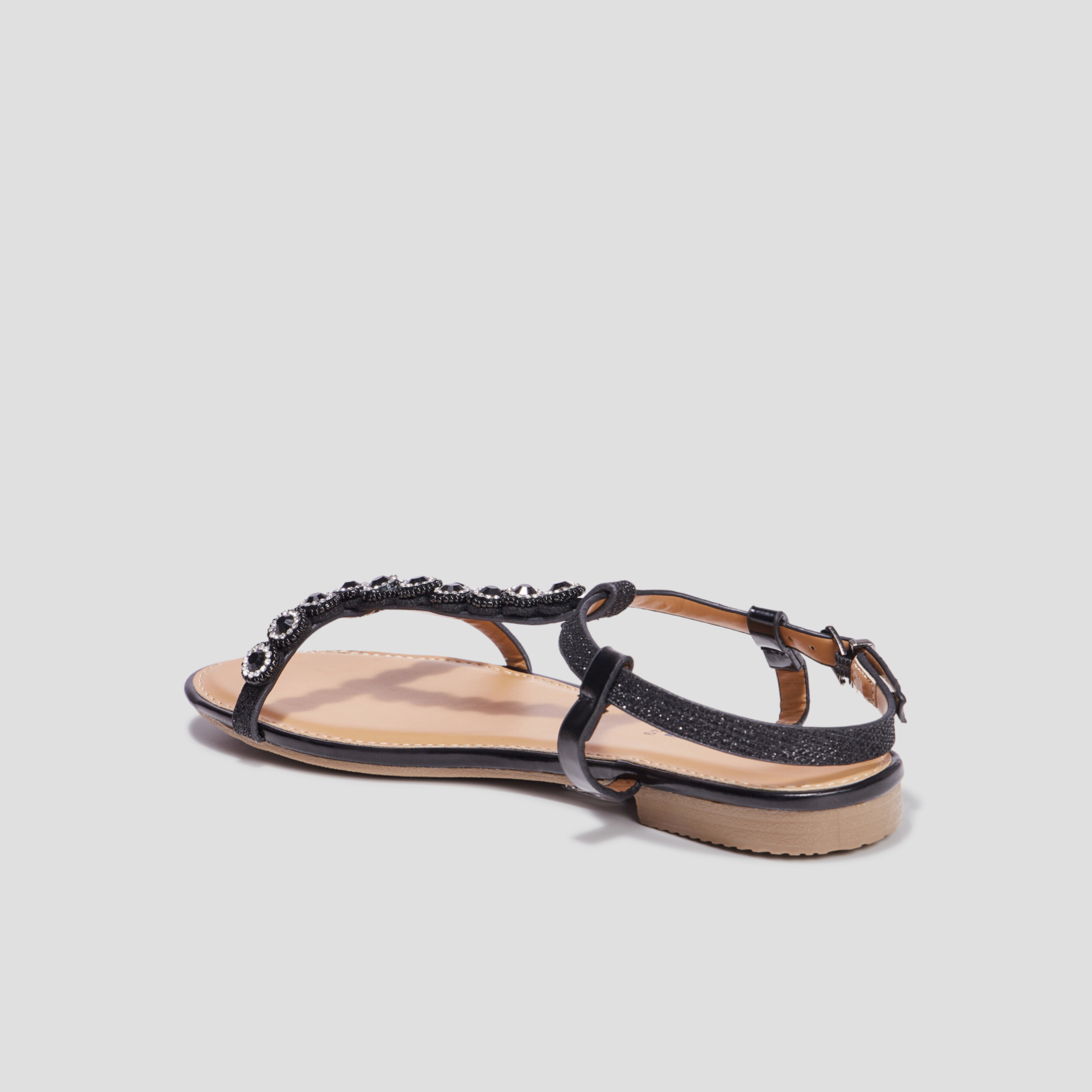 sandales details bijoux mosquitos noir femme Sandales détails bijoux Mosquitos noir femme